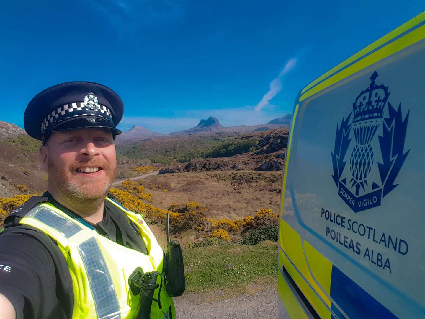 Constable Donald Morrison loves his new Lochinver beat.