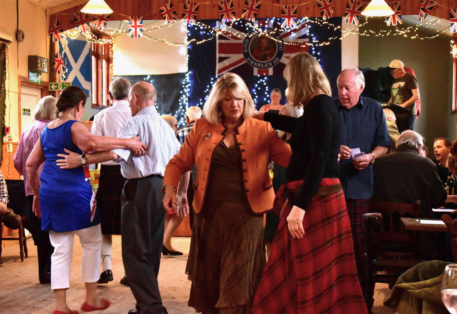Culrain residents celebrate coronation by dancing the night away