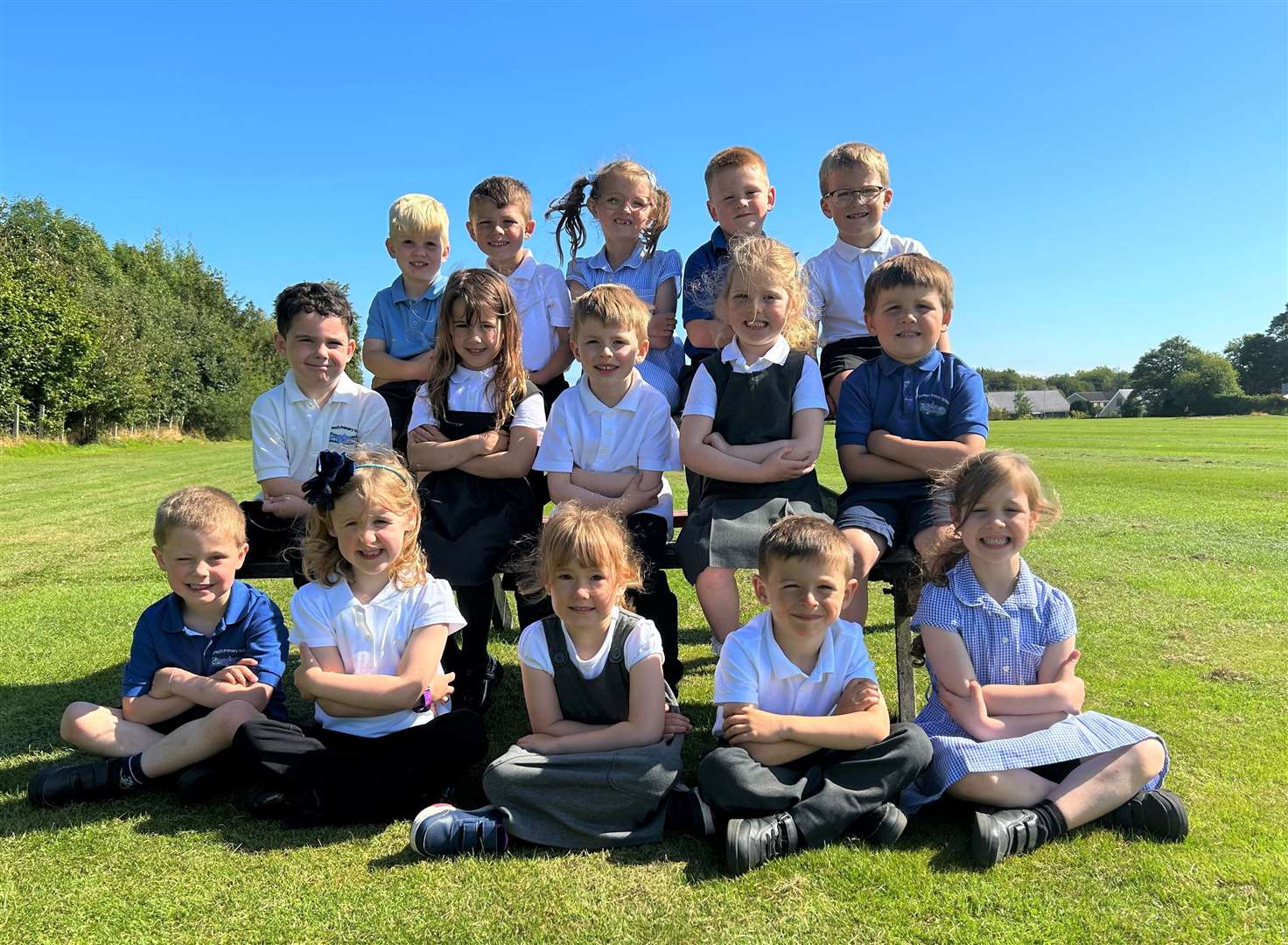 The 2023 primary one intake at Dornoch Primary School.