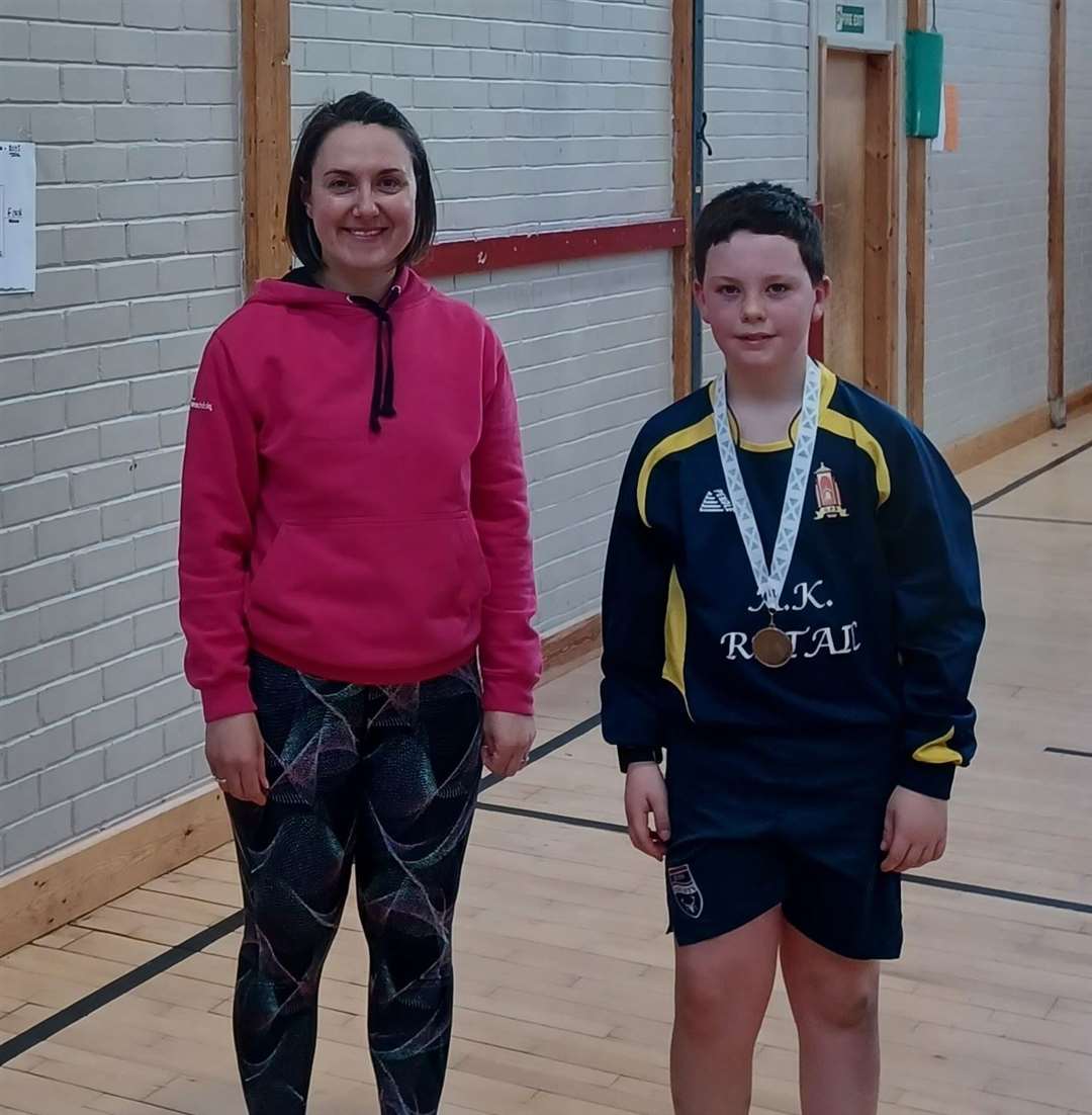 Boys overall runner-up, Marcus MacKay from Golspie Primary School.