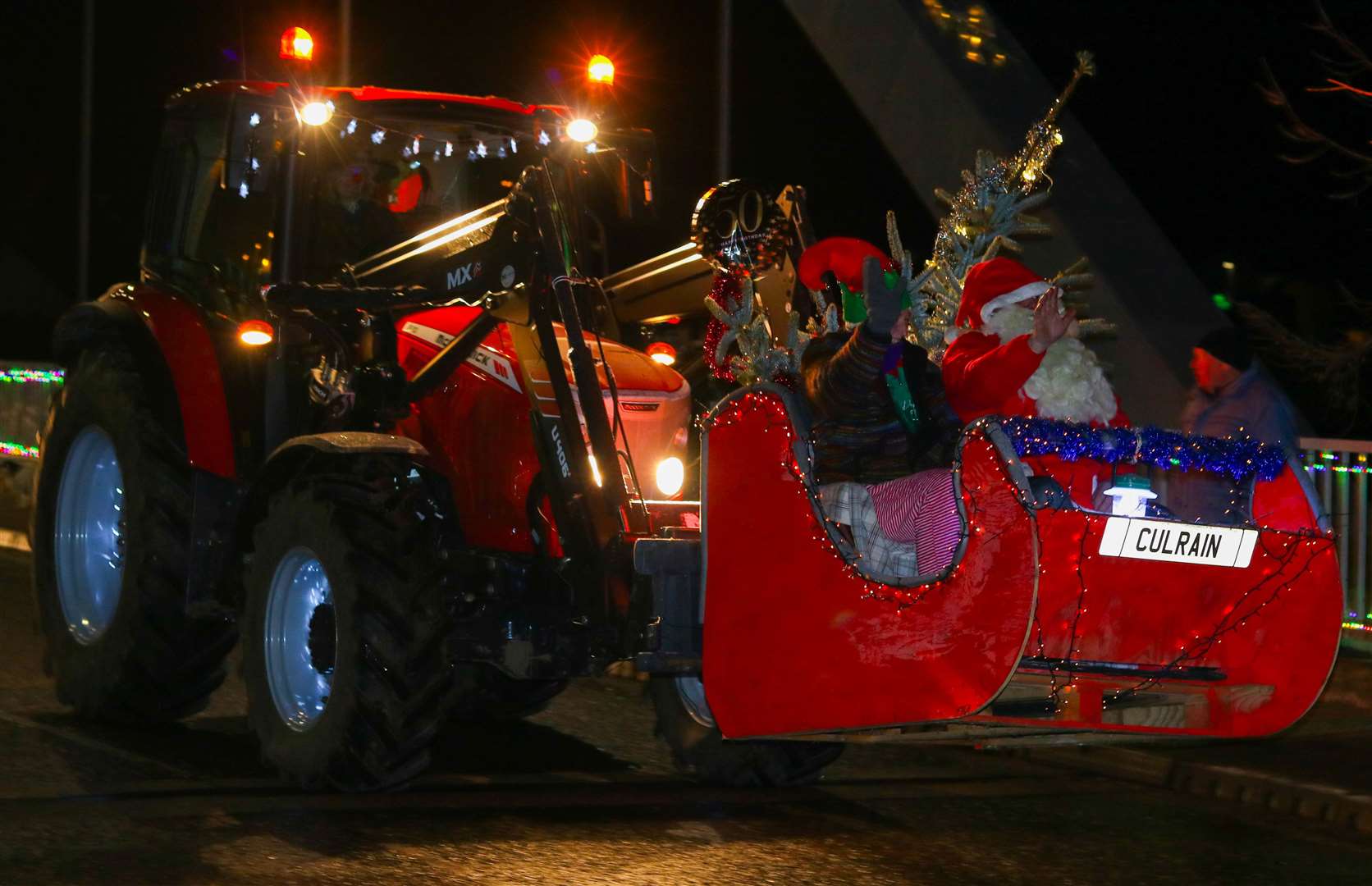 The prize for best decorated tractor went to Robert and Anne Henderson of Culrain Mains.
