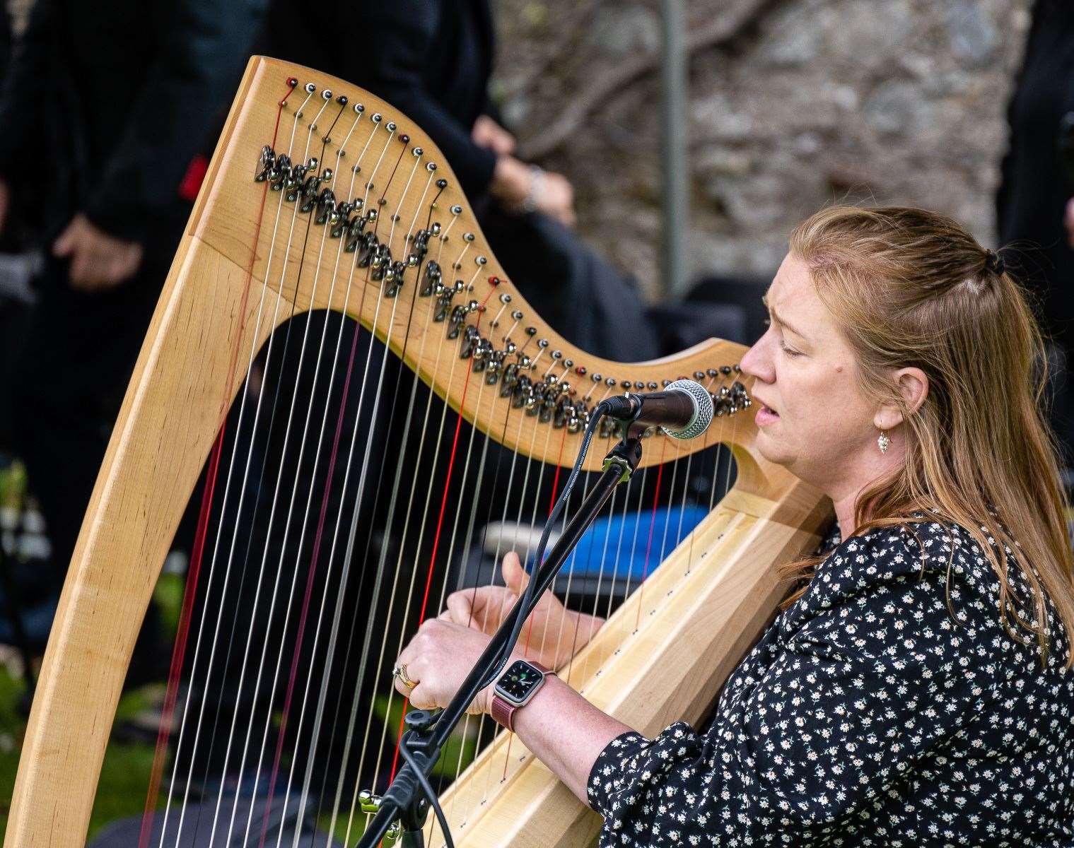 Harpist Jennifer Port. Picture: East Sutherland Camera Club