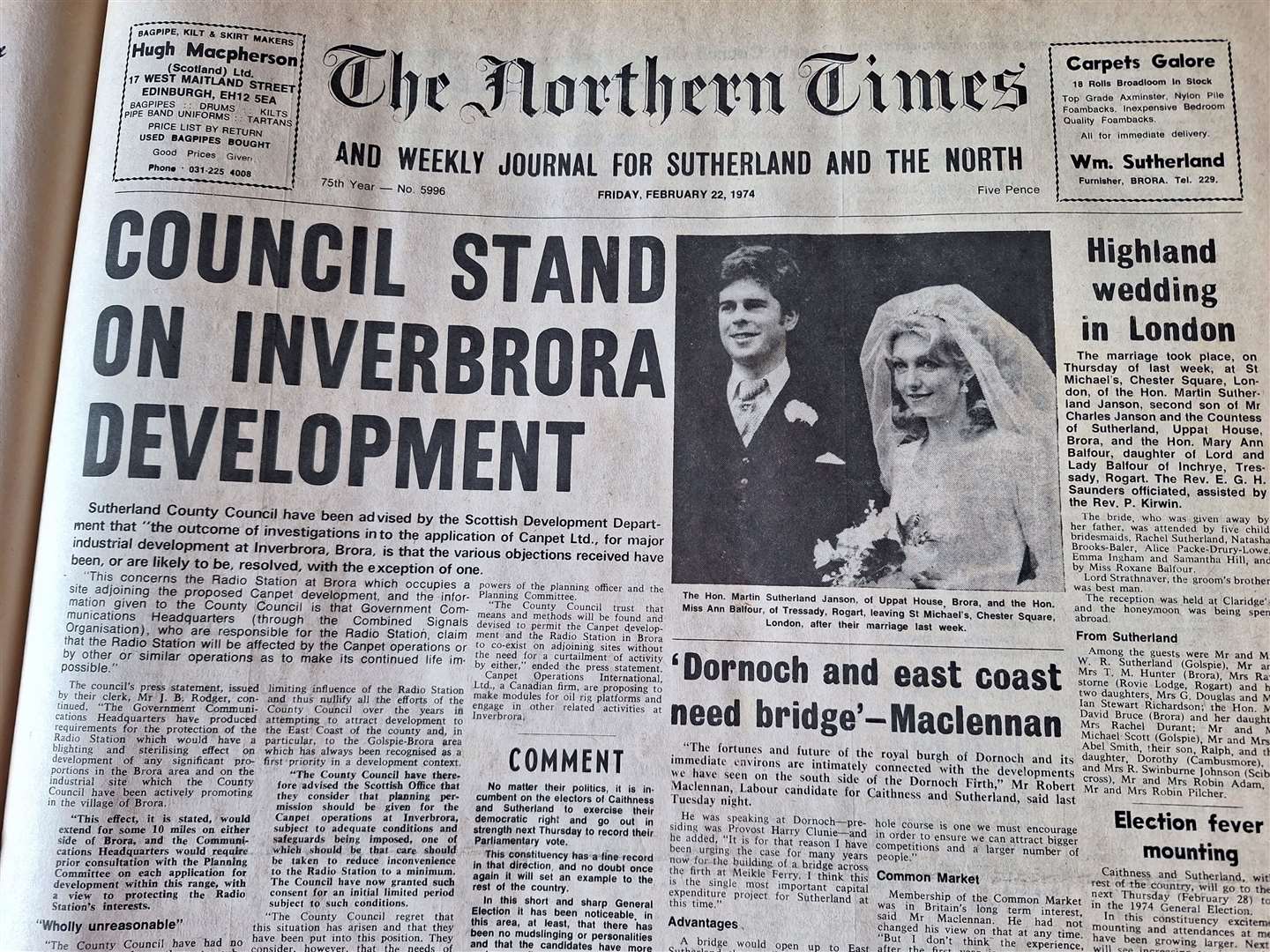 The edition of February 22, 1974