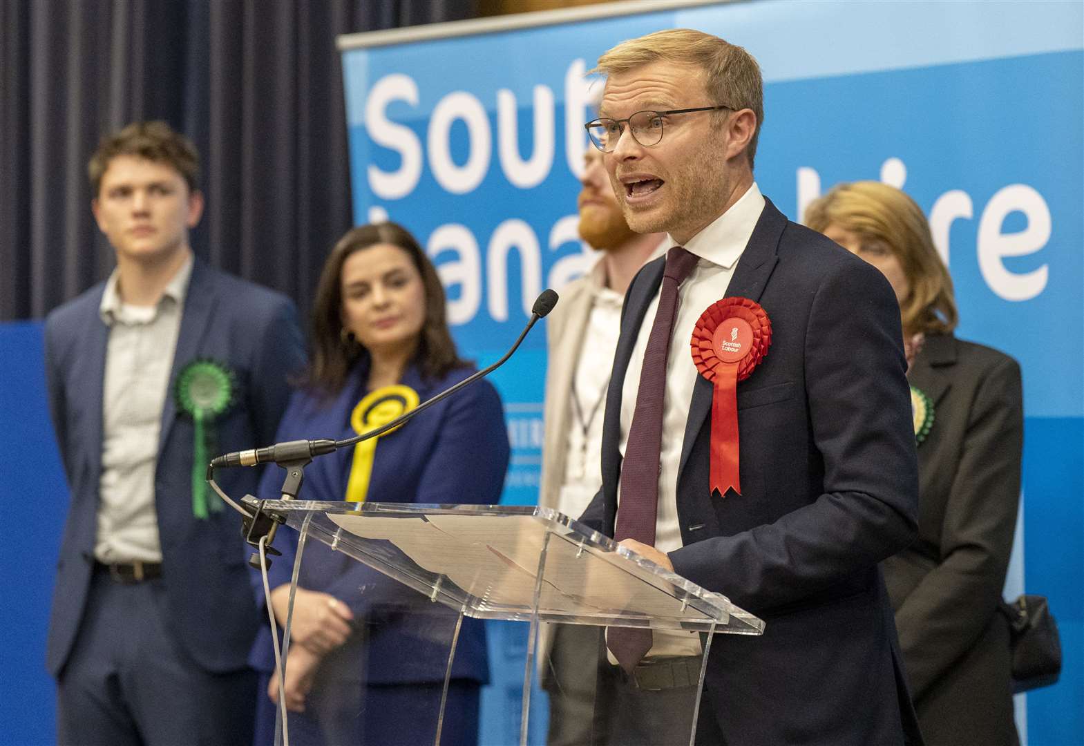Labour’s Michael Shanks took 58% of the vote (Jane Barlow/PA)