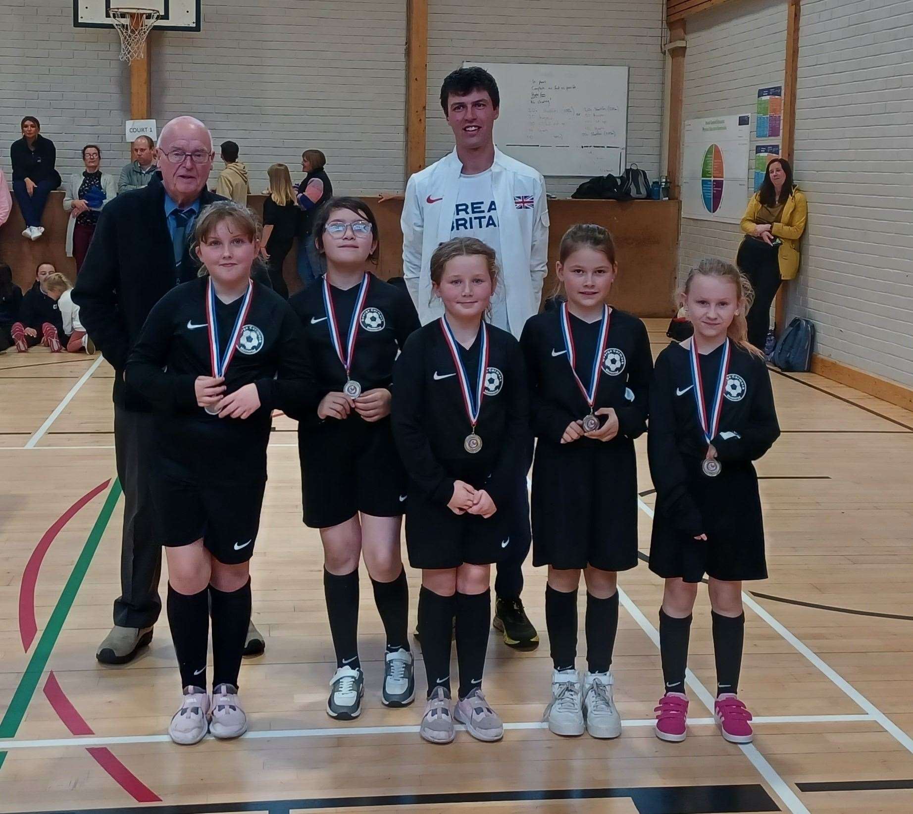 This Helmsdale team took home medals after coming second in the Small Schools girls' category.