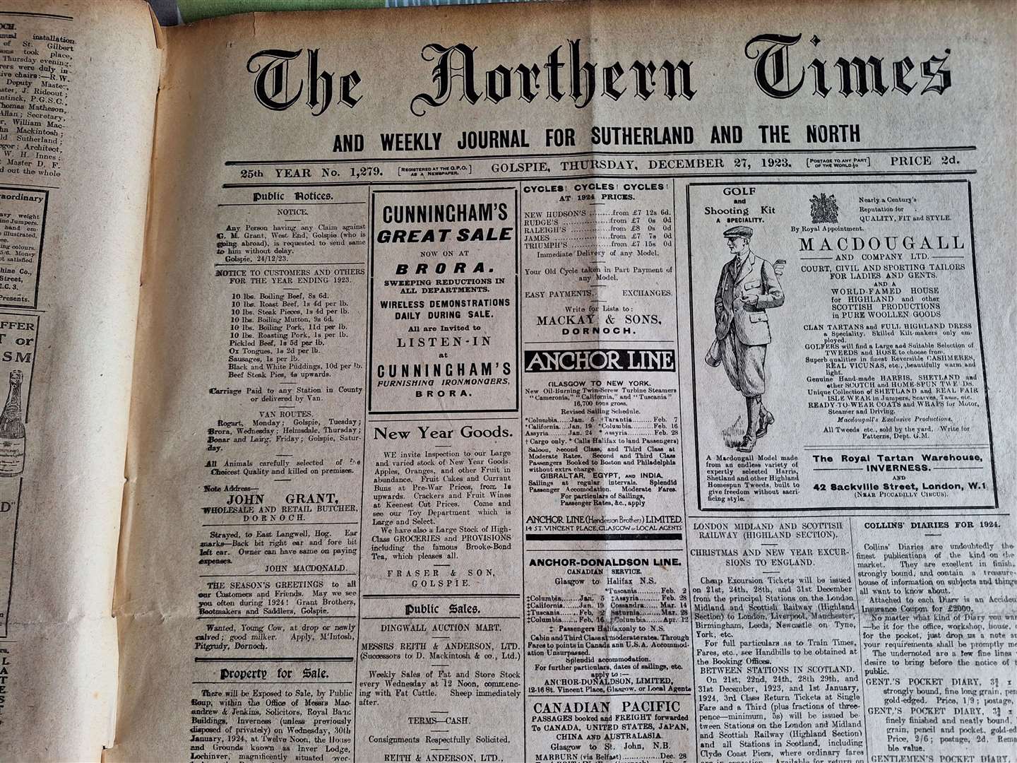 The edition of December 27, 1923.