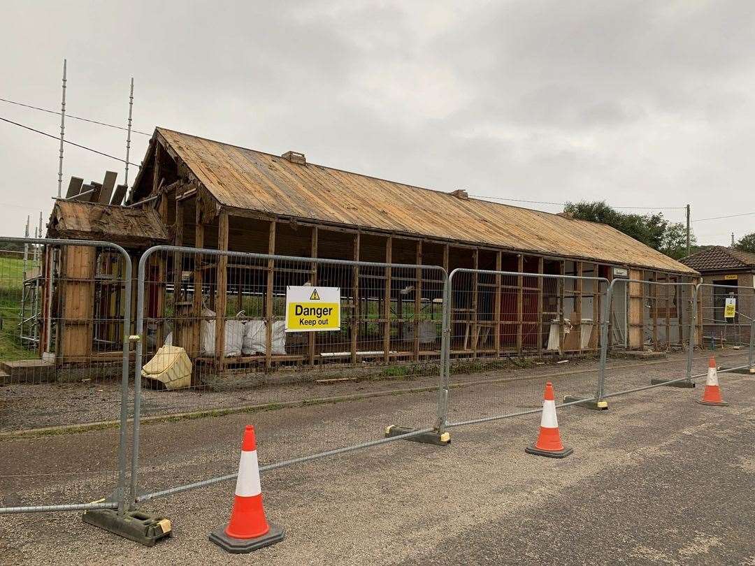 Melvich Village Hall is being dismantled.