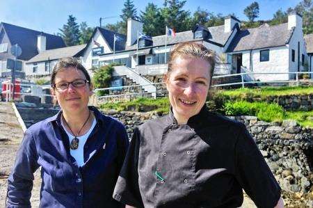Tanja Lister and Sonia Virechauveix - Scottish hoteliers of the year.
