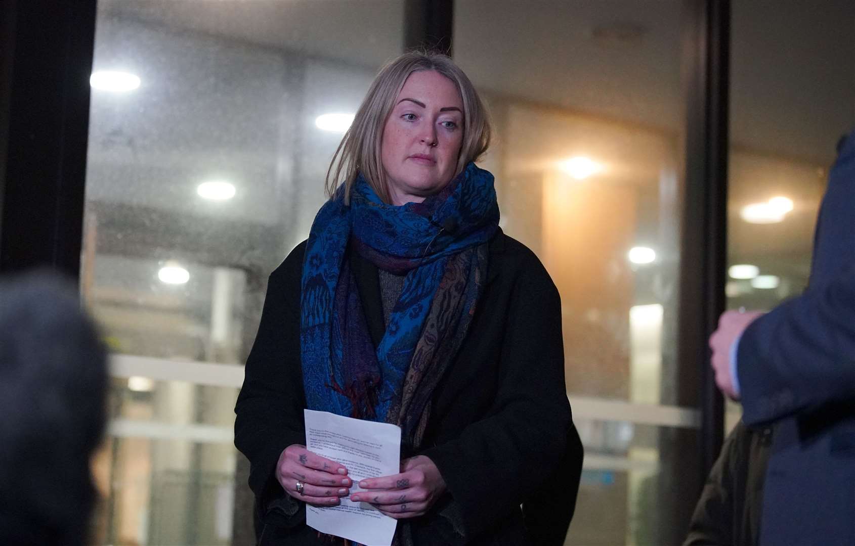 Brianna Ghey’s mother Esther Ghey made a statement outside court after the verdict (Peter Byrne/PA)
