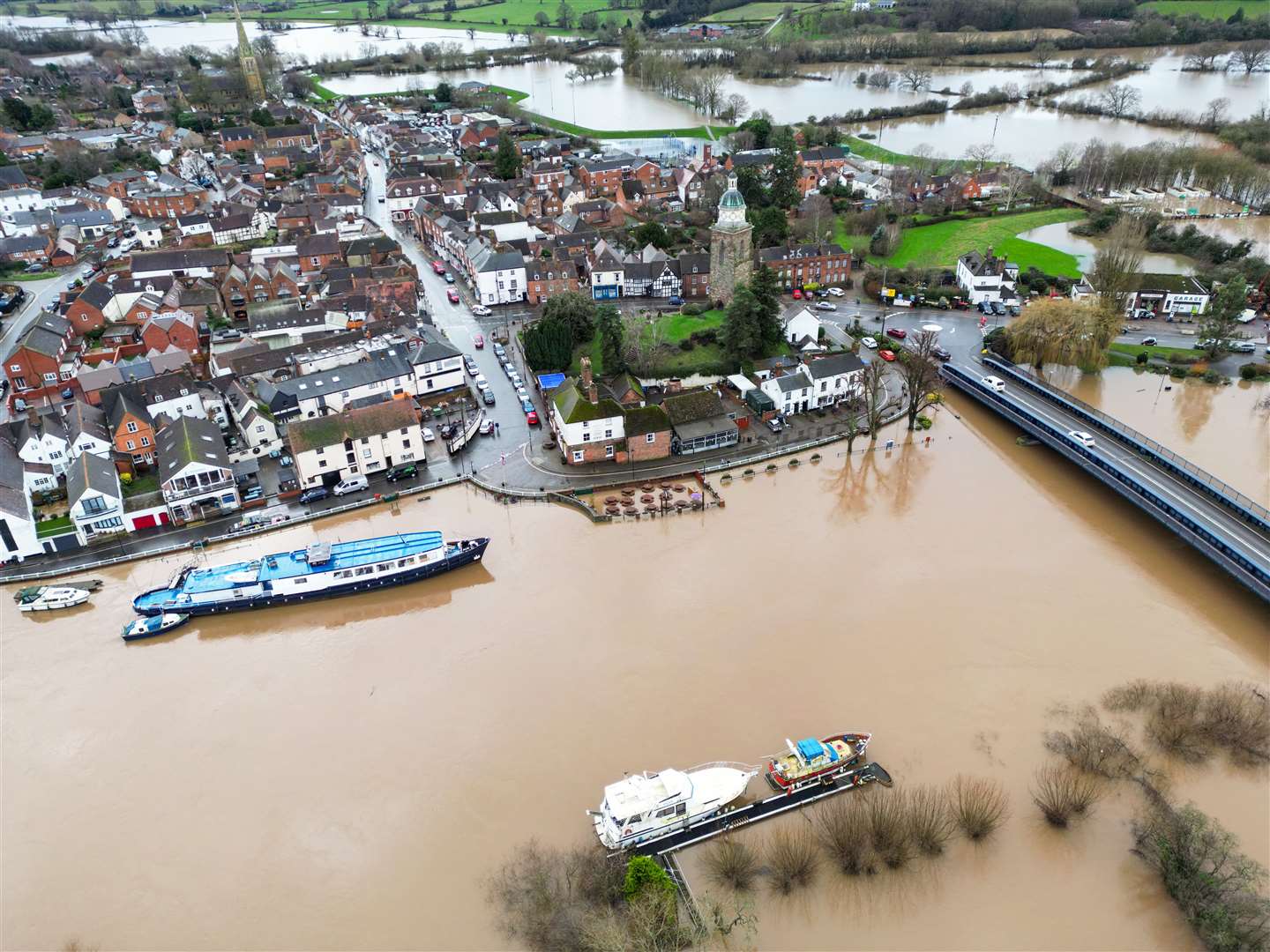 Storm Henk has led to widespread flooding across southern England and Wales (David Davies/PA)