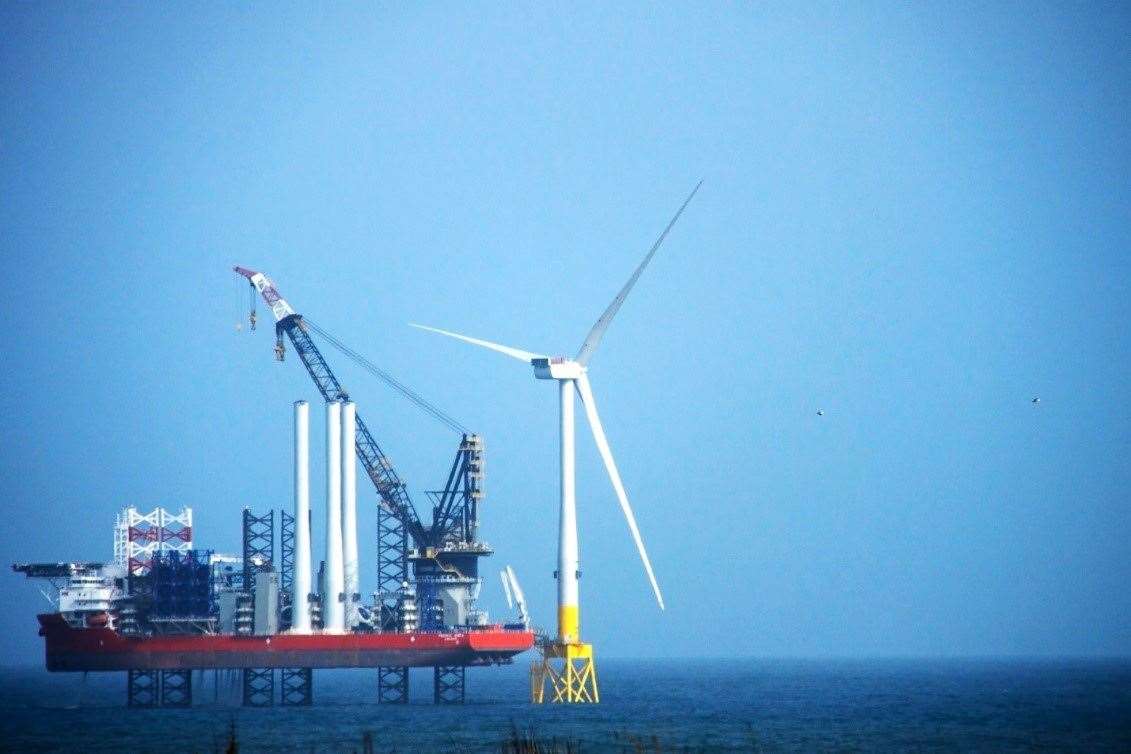 Moray West offshore wind farm under construction. Picture: iweta0077/iStock