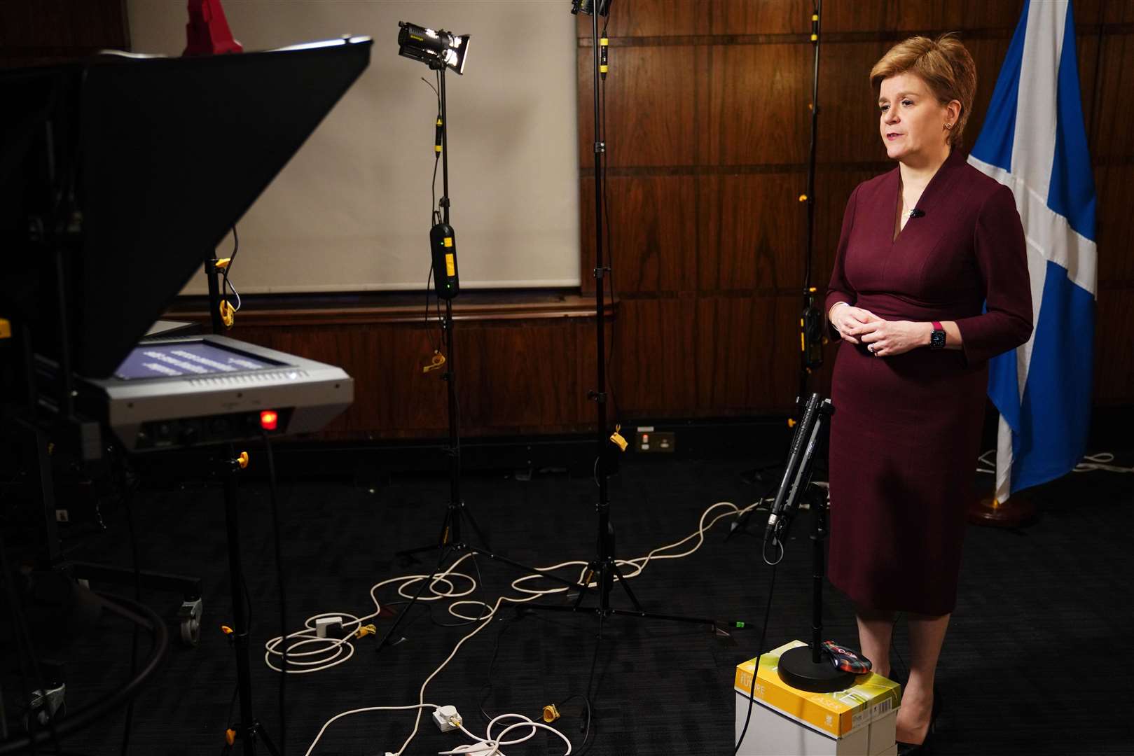 Nicola Sturgeon delivering her New Year message after a year that was 'dominated by the challenges of Covid'.
