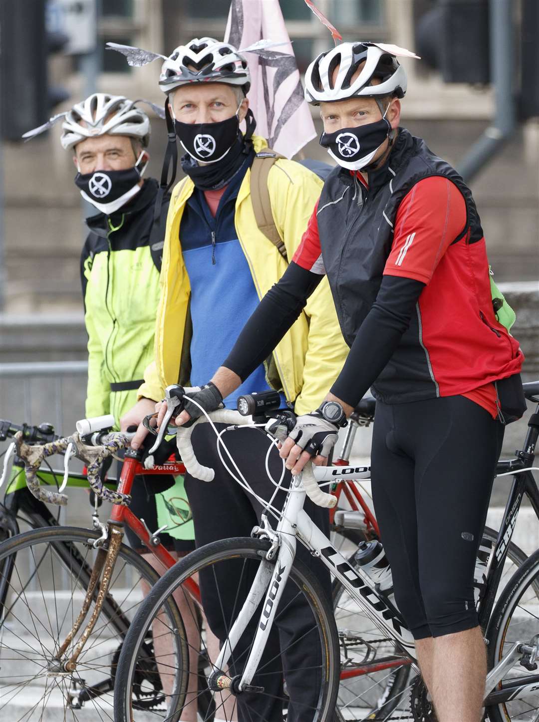 Cyclists held a Ride the Noise rally against the expansion of Leeds Bradford Airport (Danny Lawson/PA)