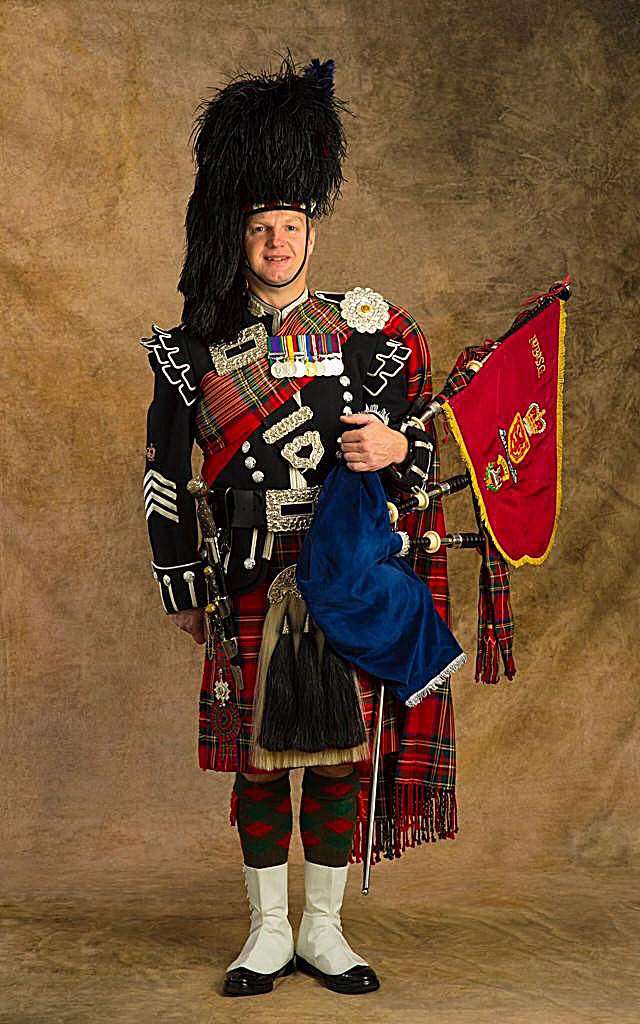Golspie native Mark Macrae was Pipe Major of the1st Battalion Scots Guards from 2015 to 2018.