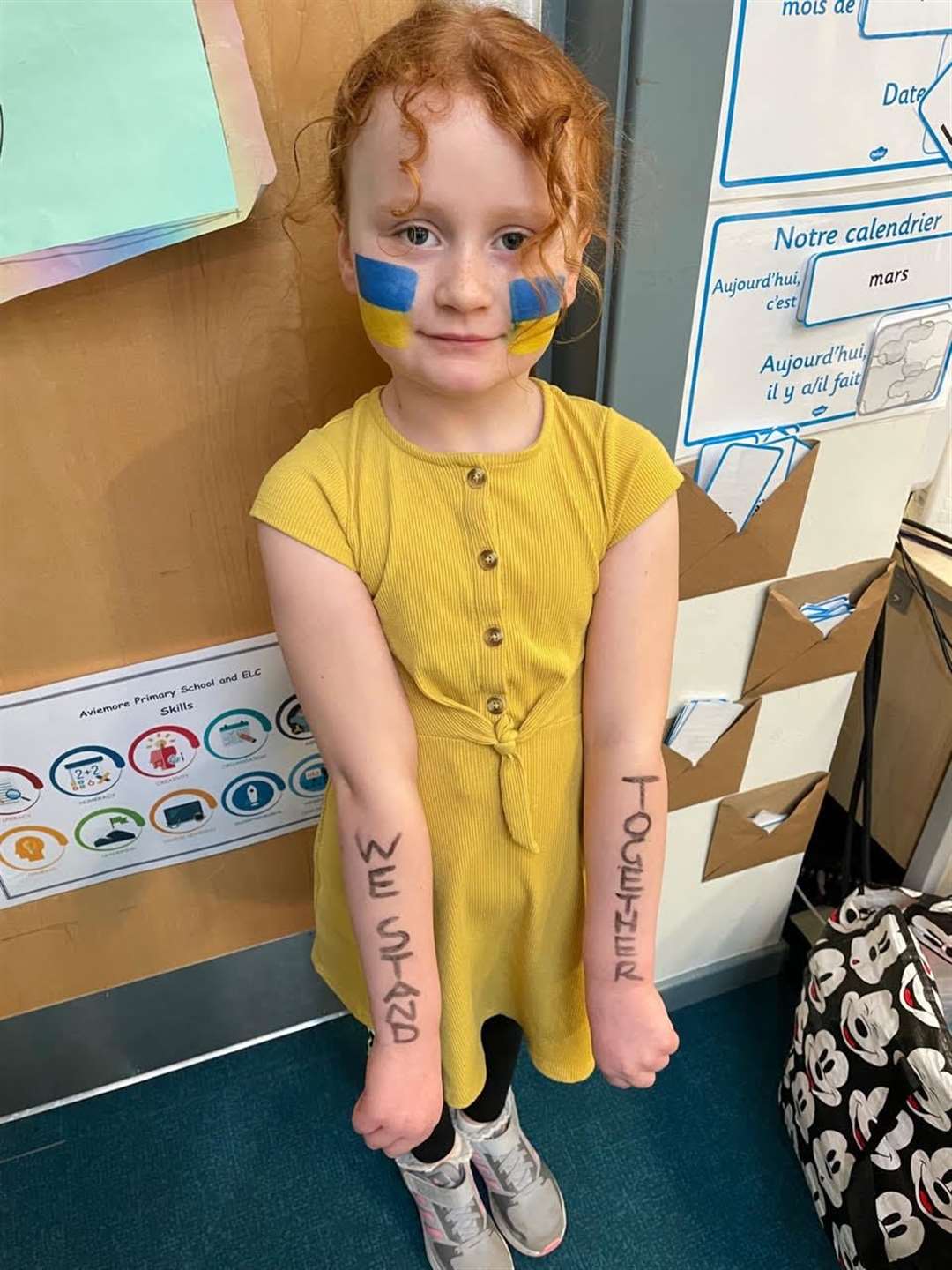Just in case you missed last week: Faye Minard of Aviemore Primary's p2/3 said it for all at the school's 'Dress for Ukraine' Day.