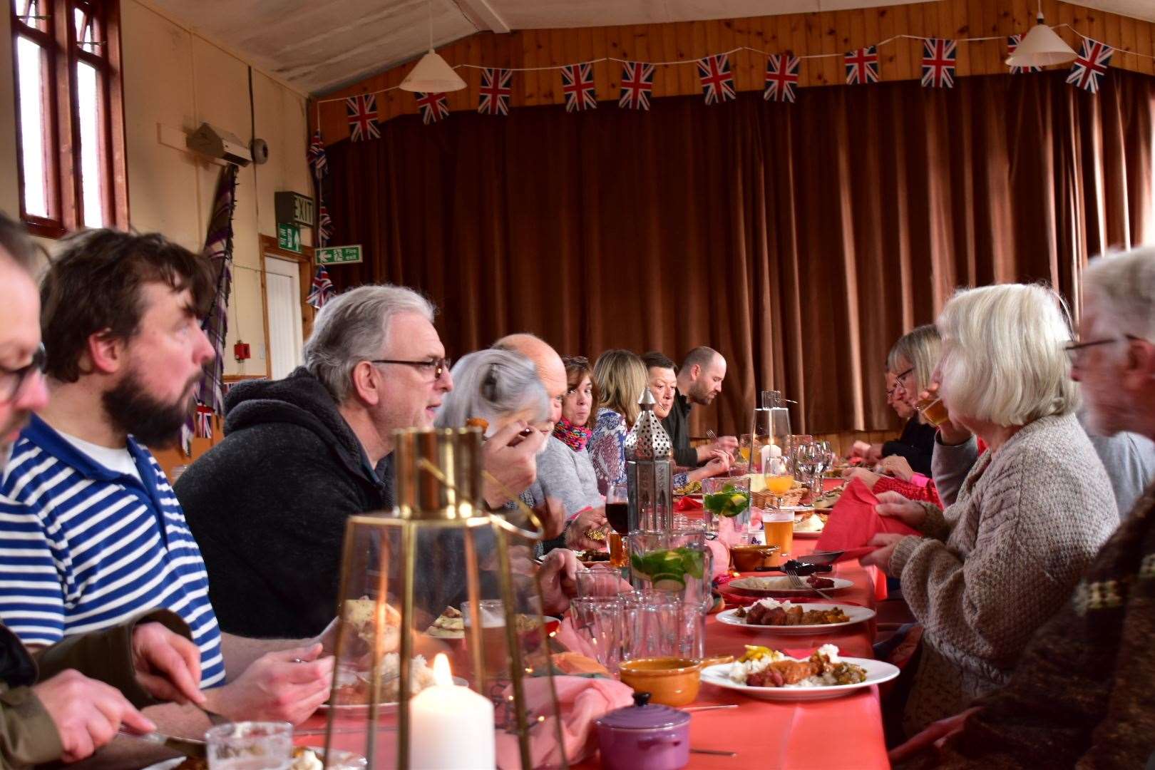 A curry lunch at Culrain Hall went down a treat with diners.