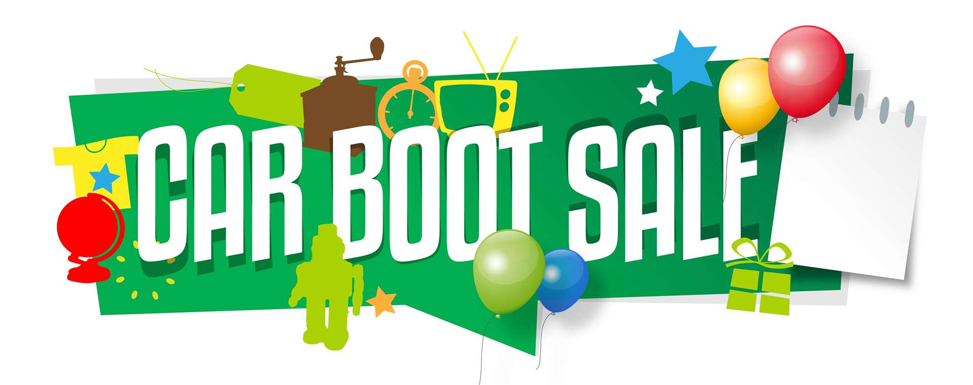 The car boot sale runs from 9am to 2pm on Saturday and a soup and sandwich lunch is also on offer.