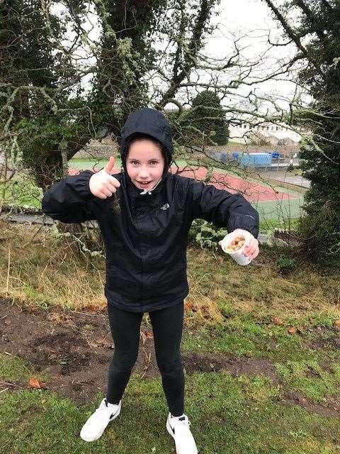 Niamh MacGrue has helped to plant almost 1000 bulbs.