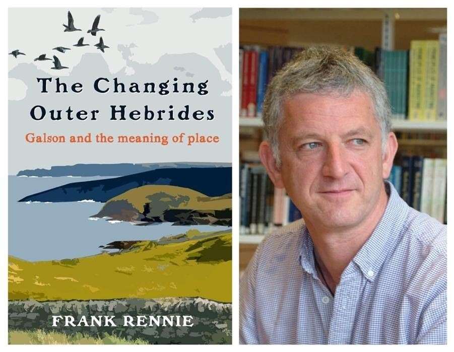 Prize winner Frank Rennie with his winning book.
