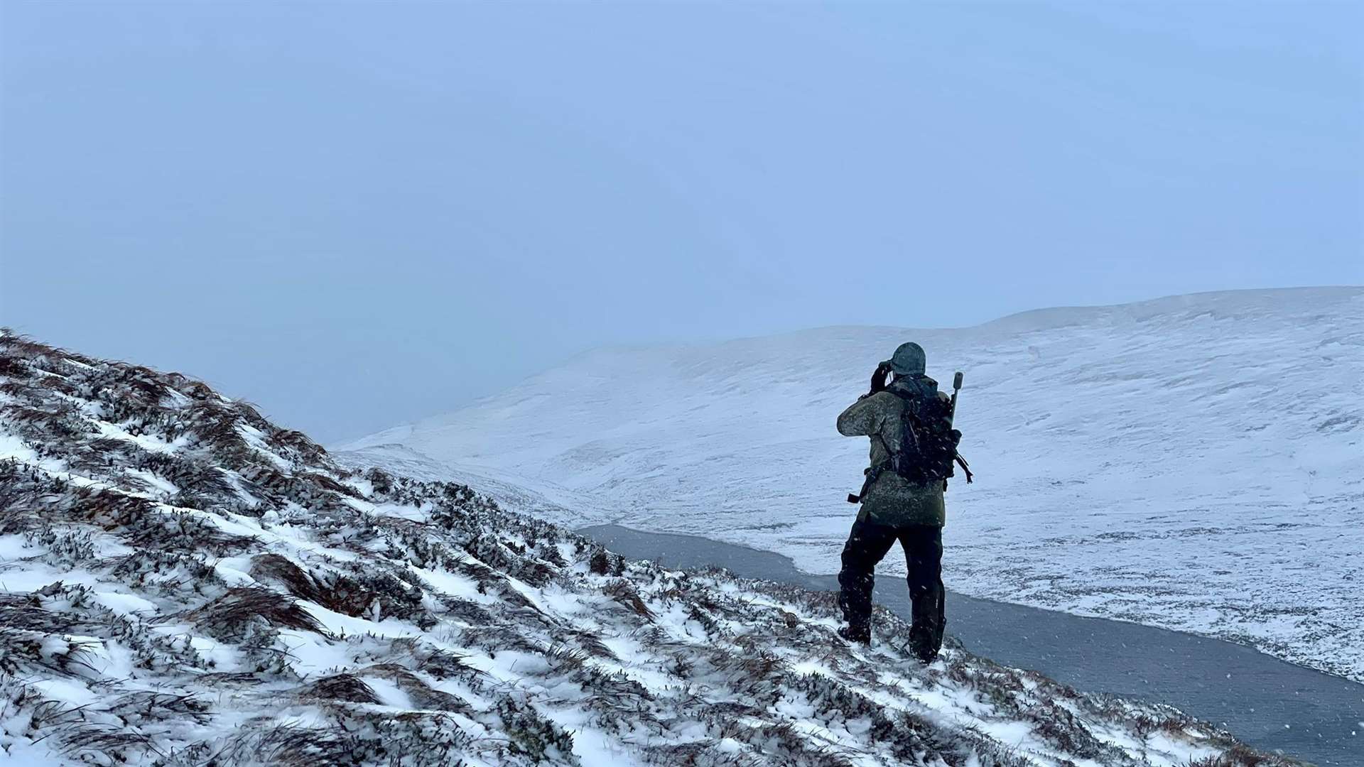 Stalkers faced challenging winter conditions to successfully carry out the cull at Loch Choire.