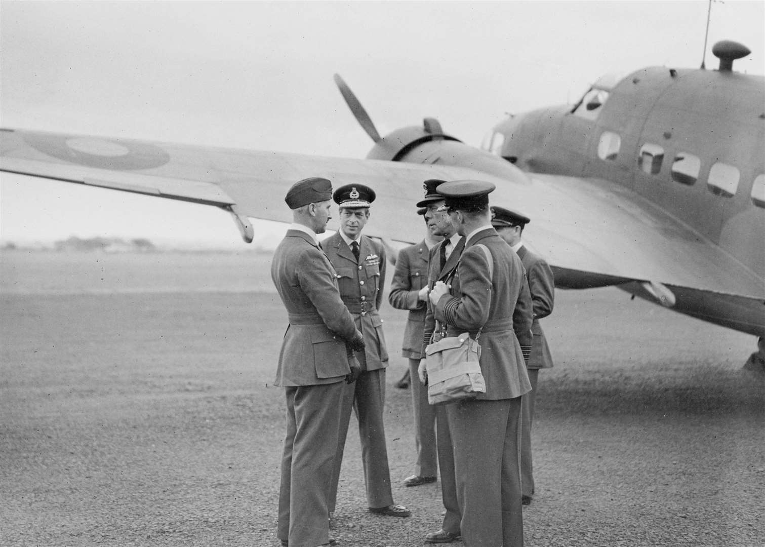 The Duke of Kent (second from left) held the rank of air commodore. Picture: Imperial War Museum (CH 3167)