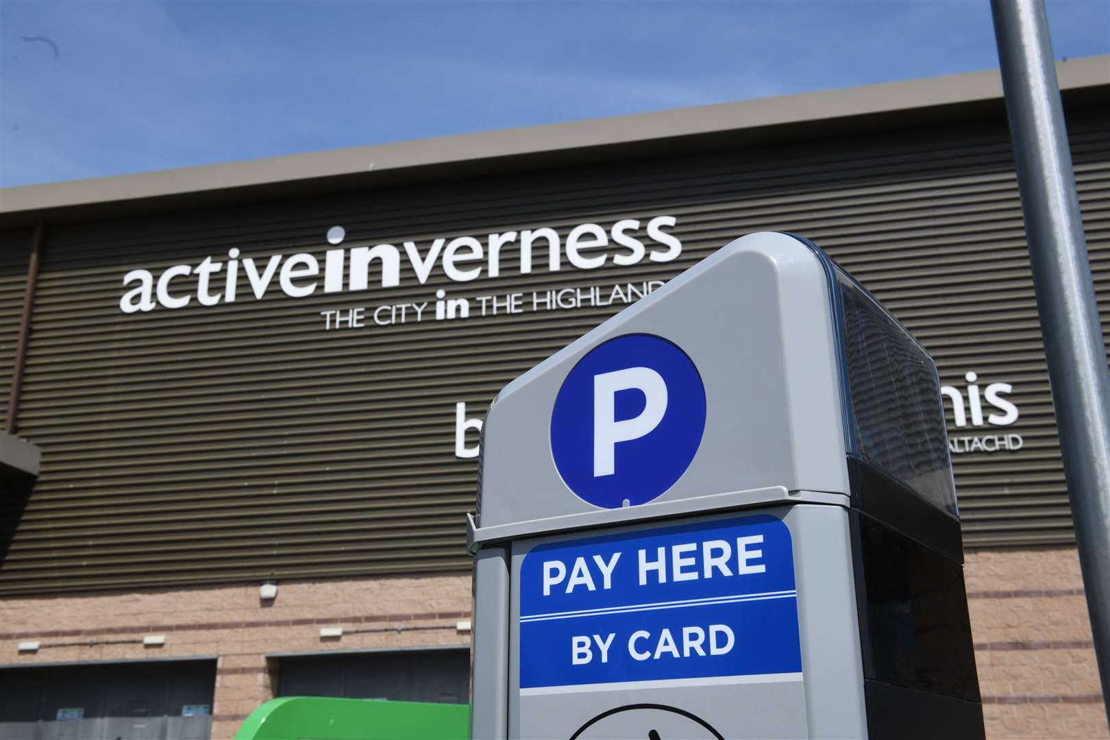Parking meters were installed outside Inverness Leisure earlier this month.