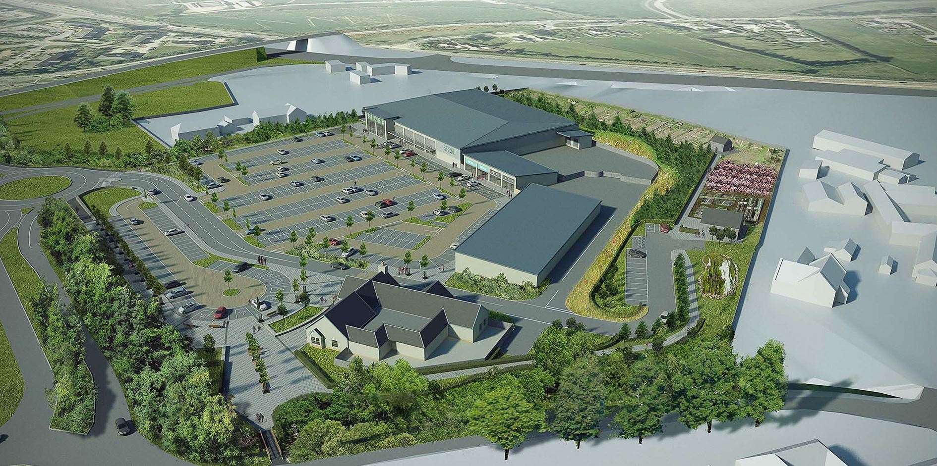 Developers sought to extend planning permission for major expansion of the Inshes Retail Park in Inverness.