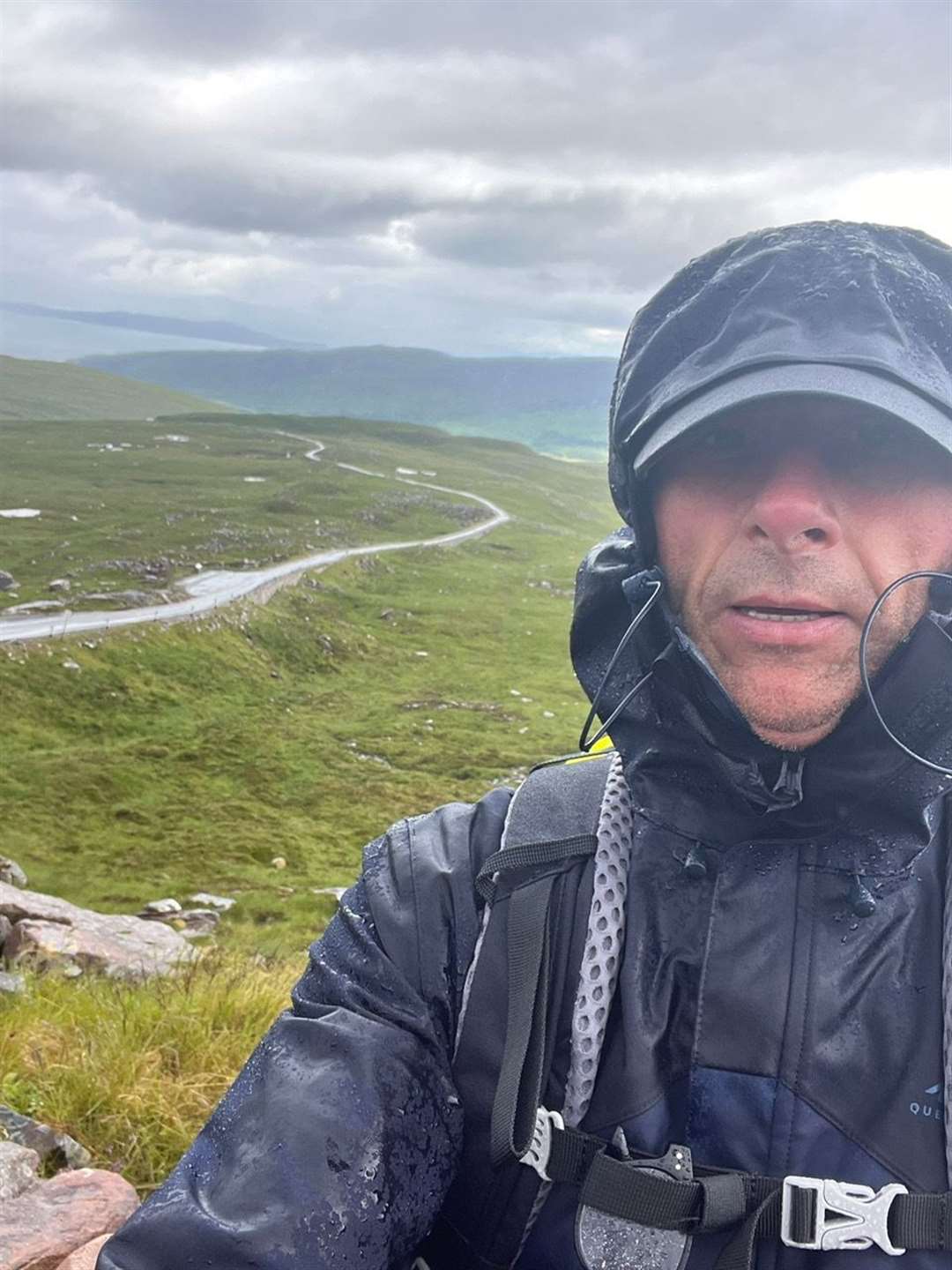 Wet weather on the Bealach.