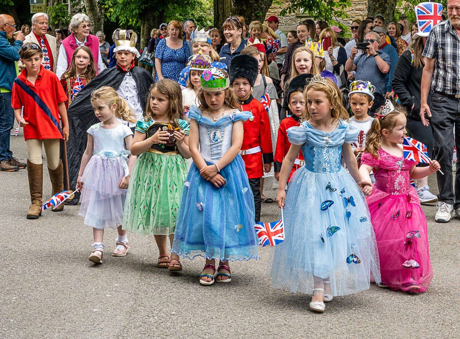 The children's royal fancy dress parade. Picture: Andy Kirby