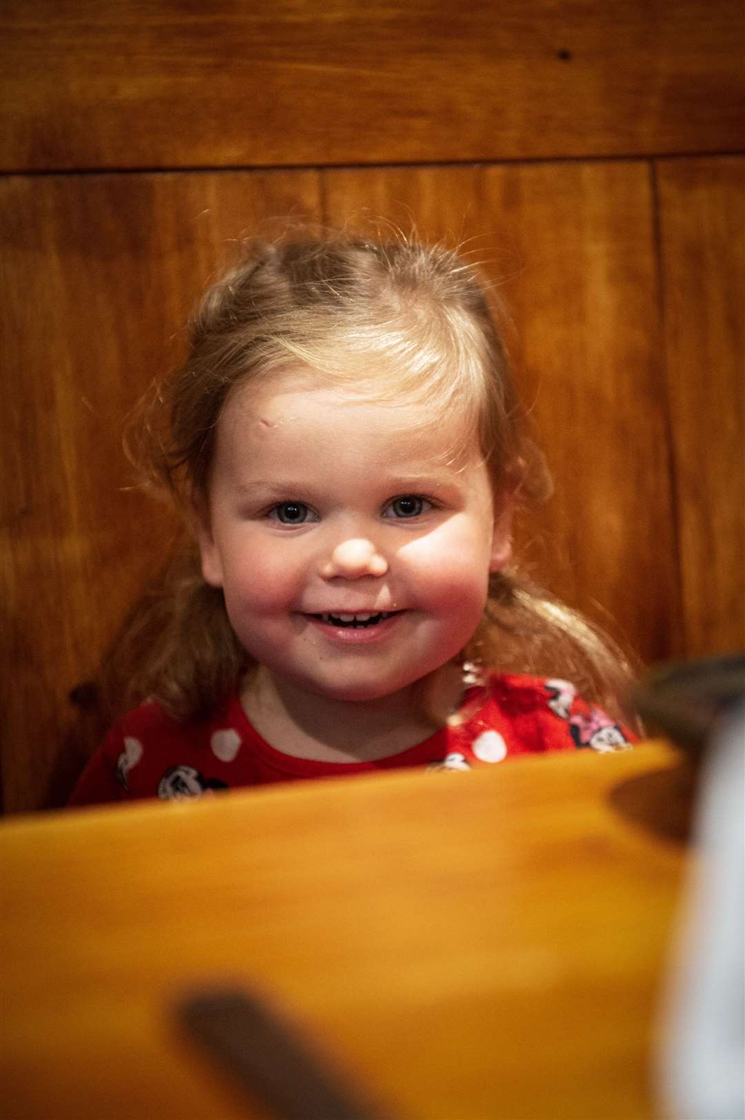 Eloise Bowers was one of the reopened restaurant's youngest customers. Picture: Callum Mackay.