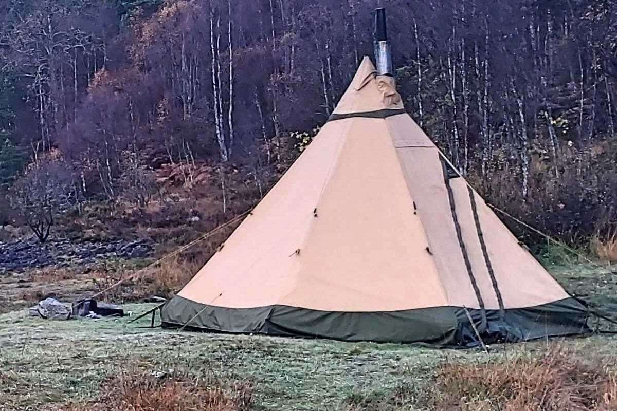 The hot tent is a new concept for UK camping.