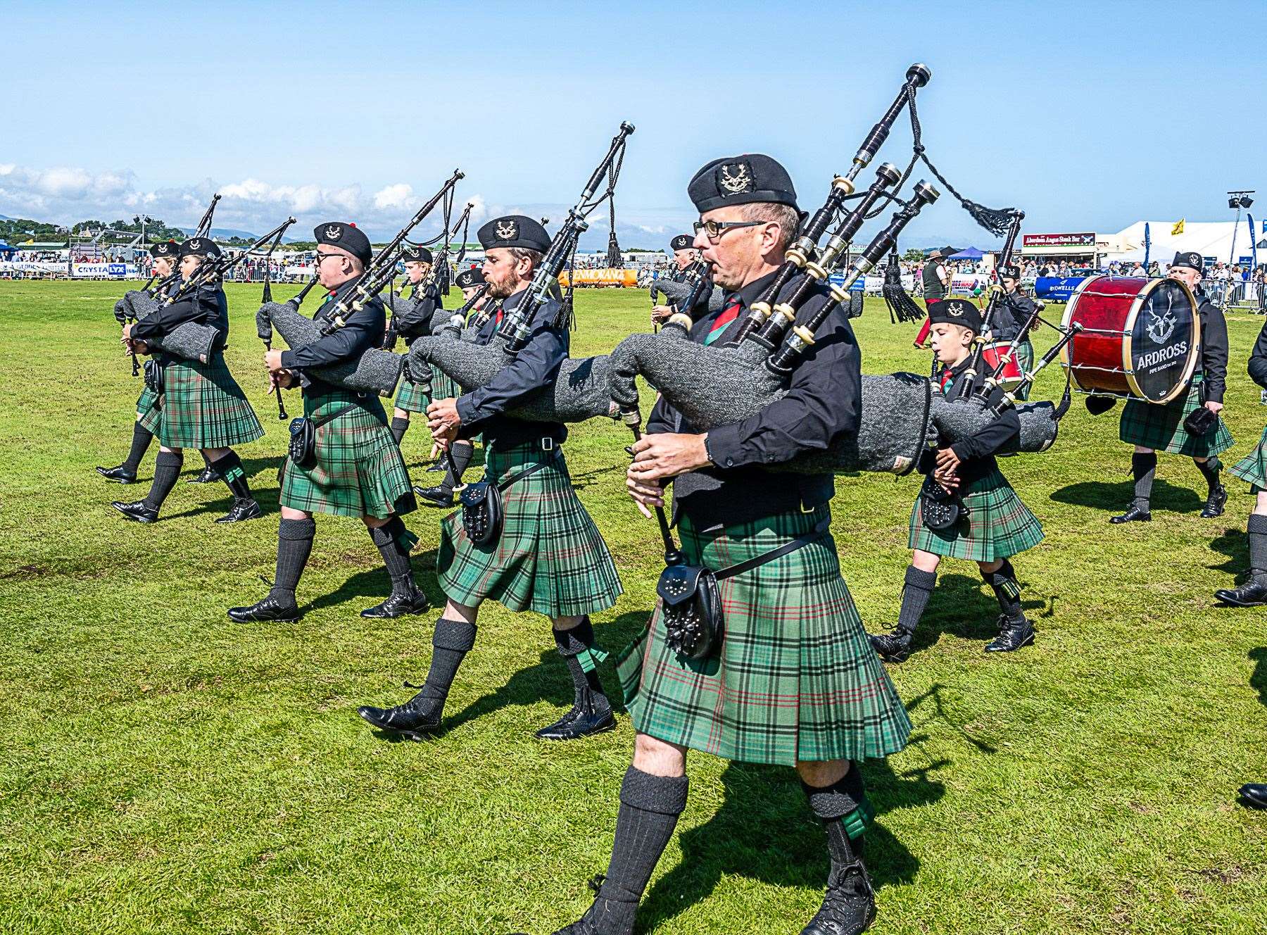 Ardross Pipe Band. Photo: East Sutherland Camera Club