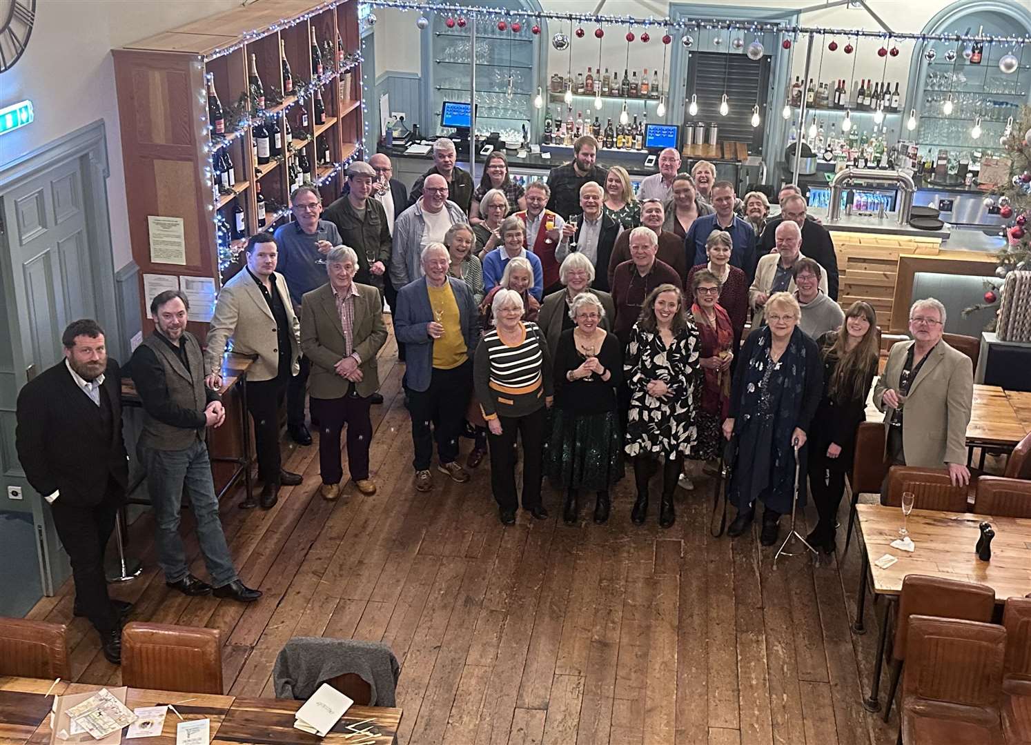 Colleagues, friends and members of the community gathered at Greens at the Courthouse, Dornoch, last Friday evening to show their appreciation for Joan Bishop’s unpaid service to the town over decades. Picture: Wayne Hurren
