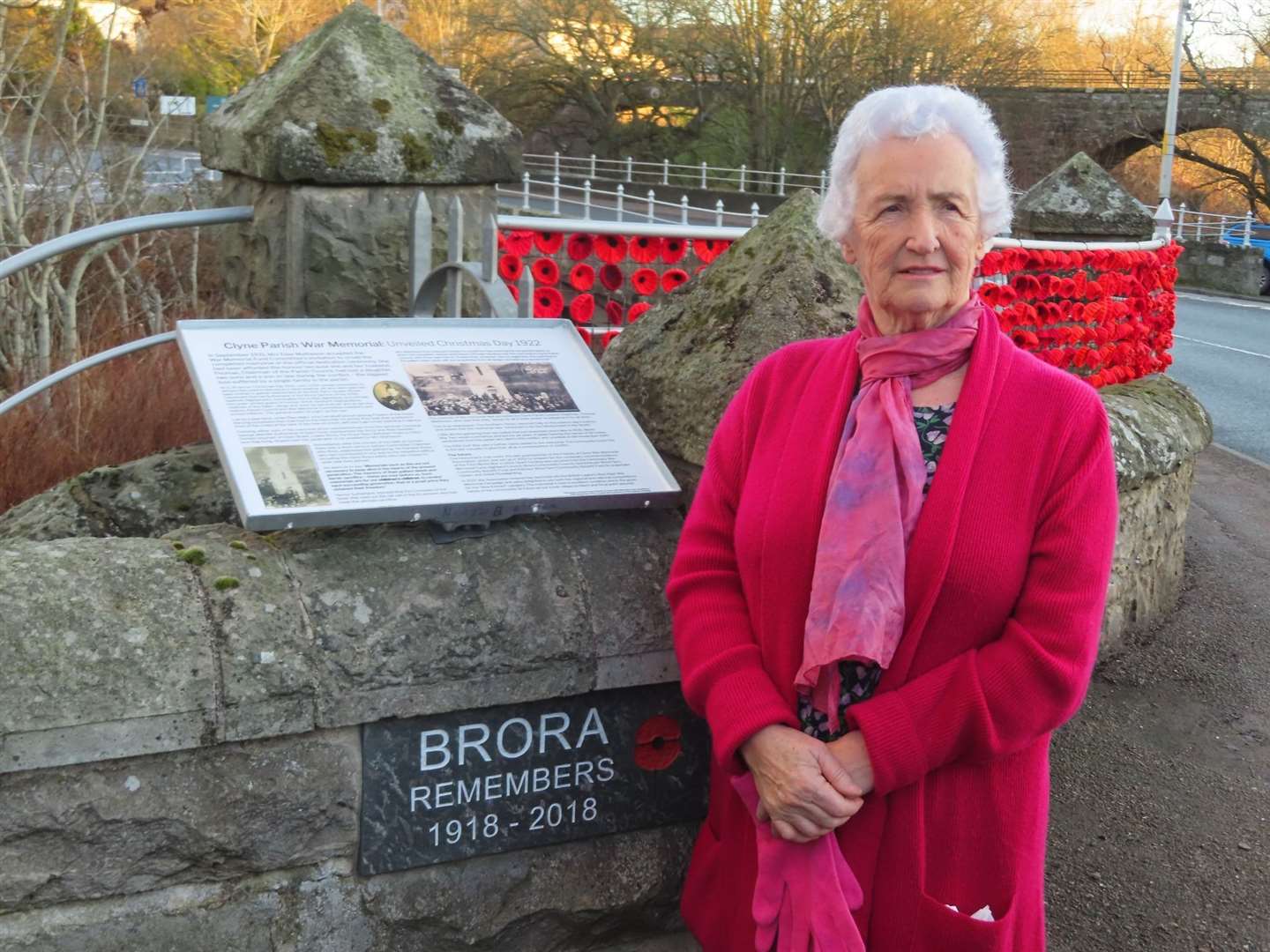 Former vice-chair of the Friends of Clyne War Memorial Association, Mrs Morag Sutherland.