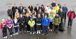Some of the walkers who took part in the event.