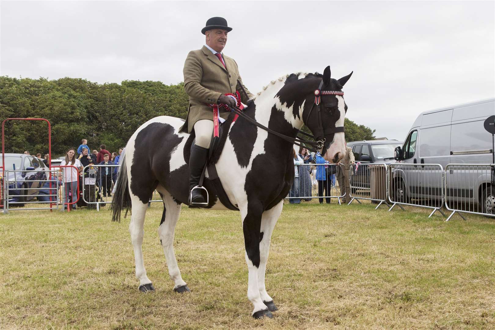 Geraldine Harrold, Wick, took the supreme horse championship and the champion of champions award with Independent Boy, her four-year-old light horse ridden by James Munro. Picture: Robert MacDonald / Northern Studios
