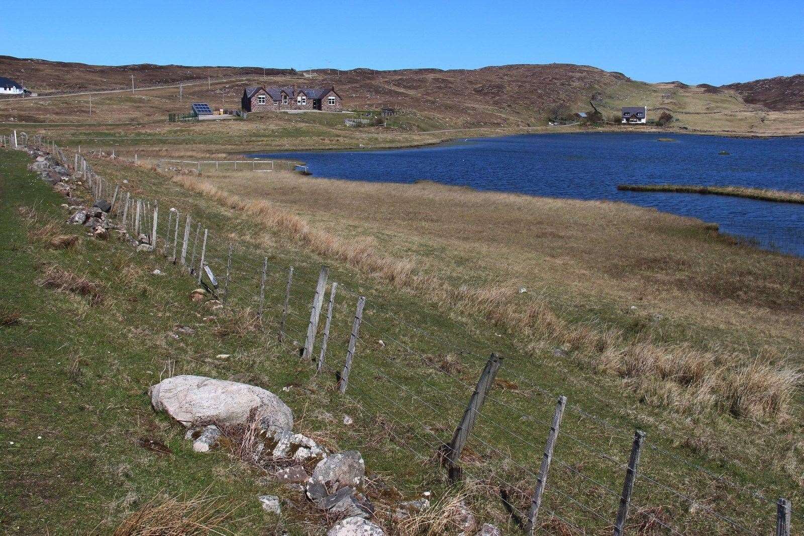 Stoer Primary School and Loch Neil Bhàin. Picture: Alan Reid -geograph.org.uk/p/4468419