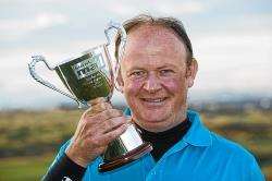Allan Cameron with his trophy.