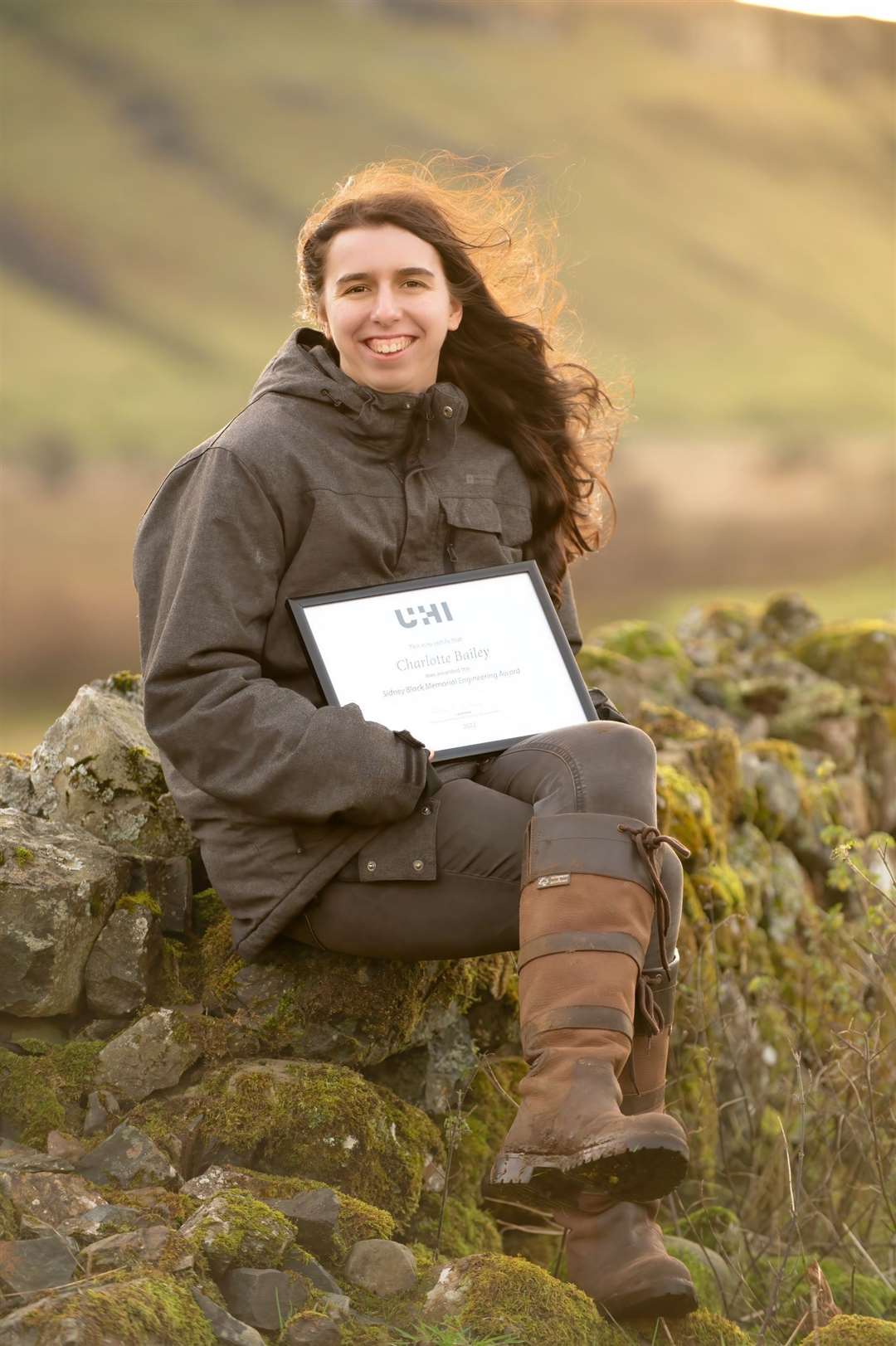 Charlotte Bailey has been awarded two scholarships for her efforts at UHI Inverness.