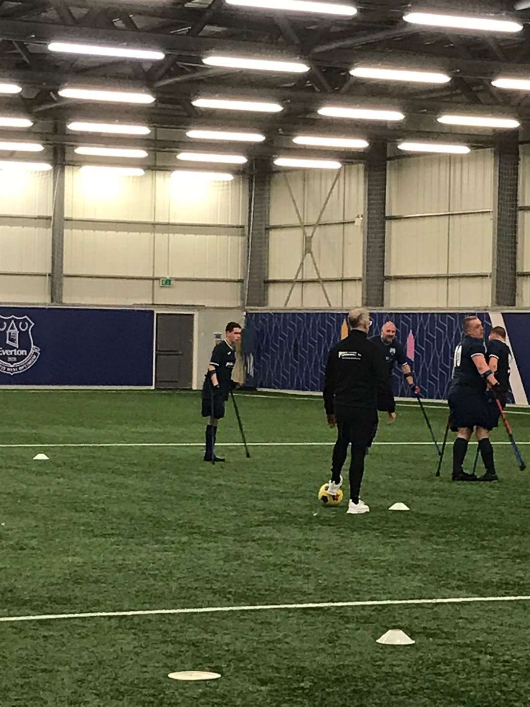Connor was invited to train at Everton after he took up amputee football following his cancer treatment (Connor and Pauline Elliot/PA)