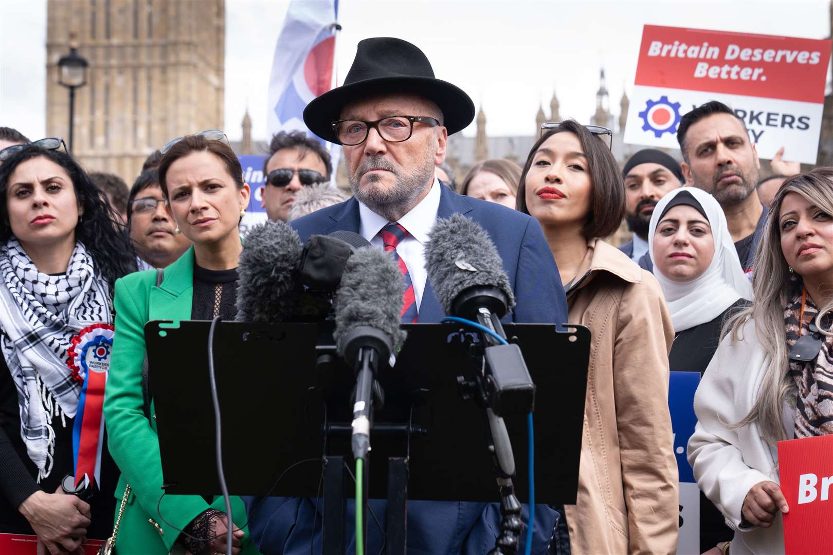 Workers Party of Britain leader George Galloway (Stefan Rousseau/PA)
