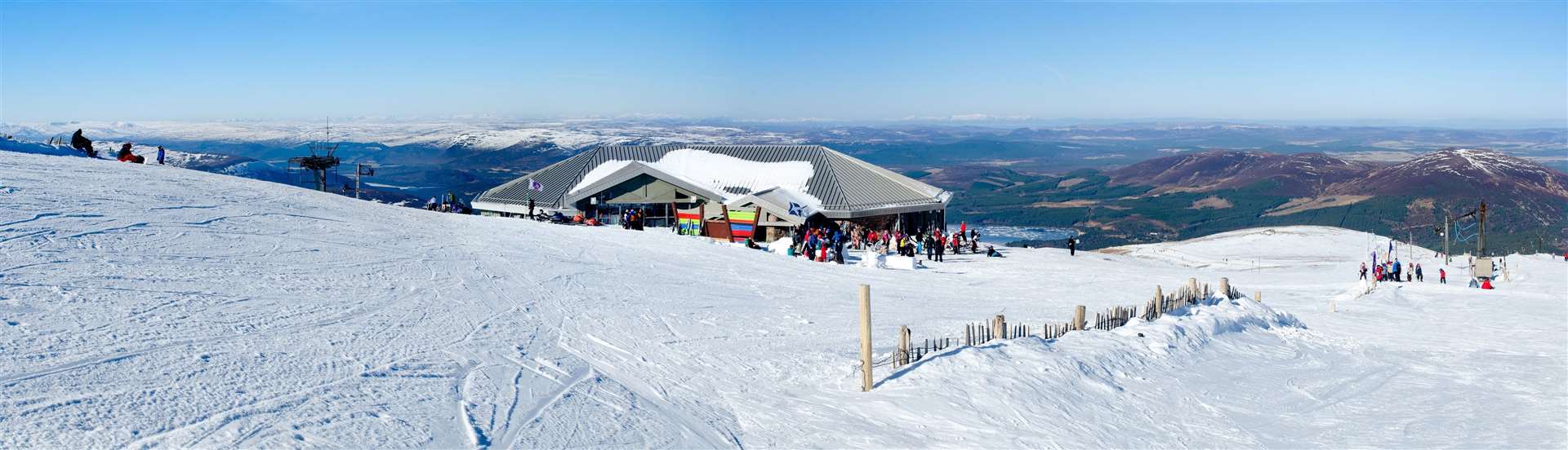 The top station and Ptarmigan restaurant at the CairnGorm Mountain ski area. Picture: Tim Winterburn / HIE.
