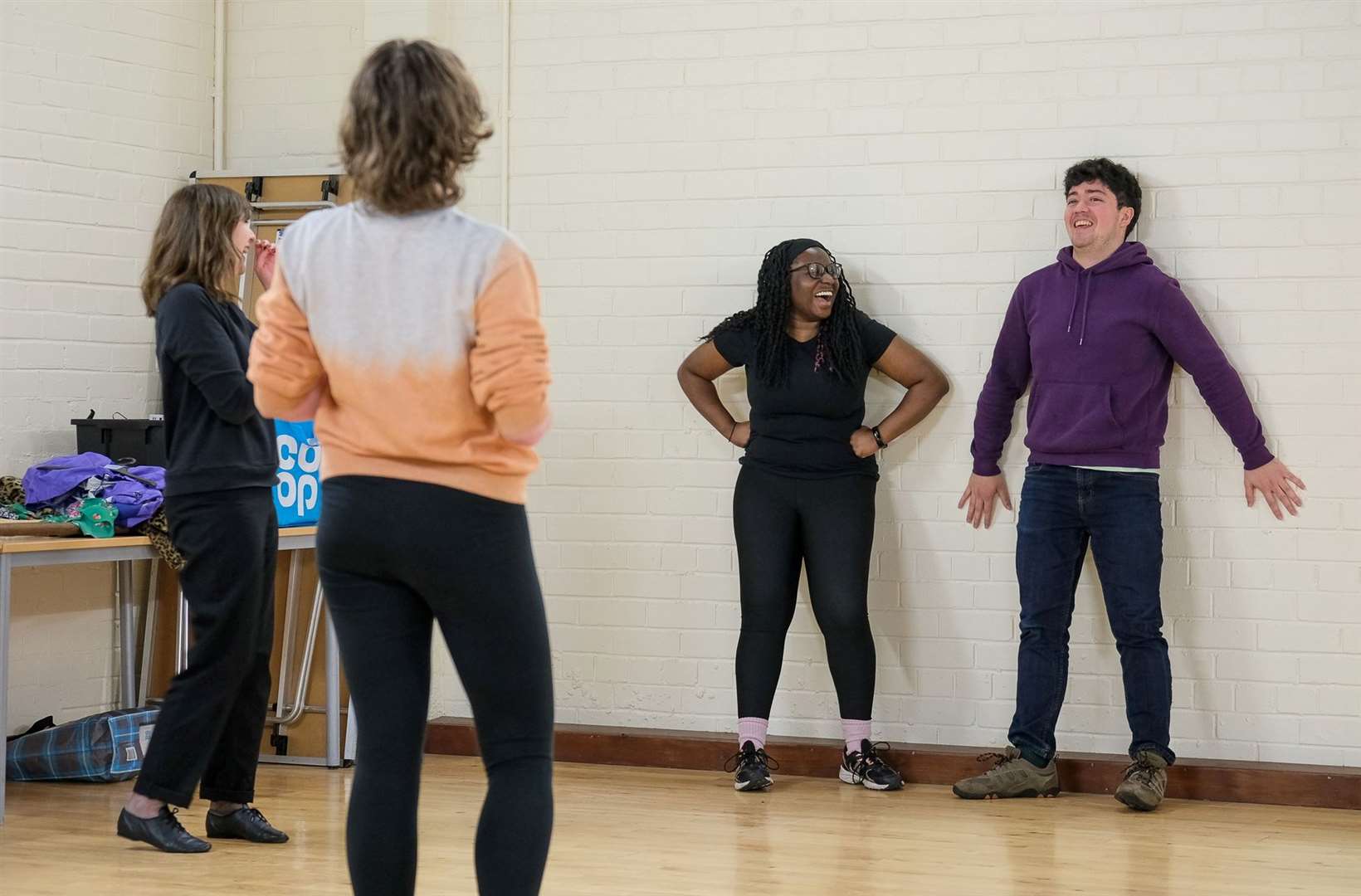 Some of the team during their first rehearsal for the show. Picture: Alexander Williamson - www.alexander-williamson.com.