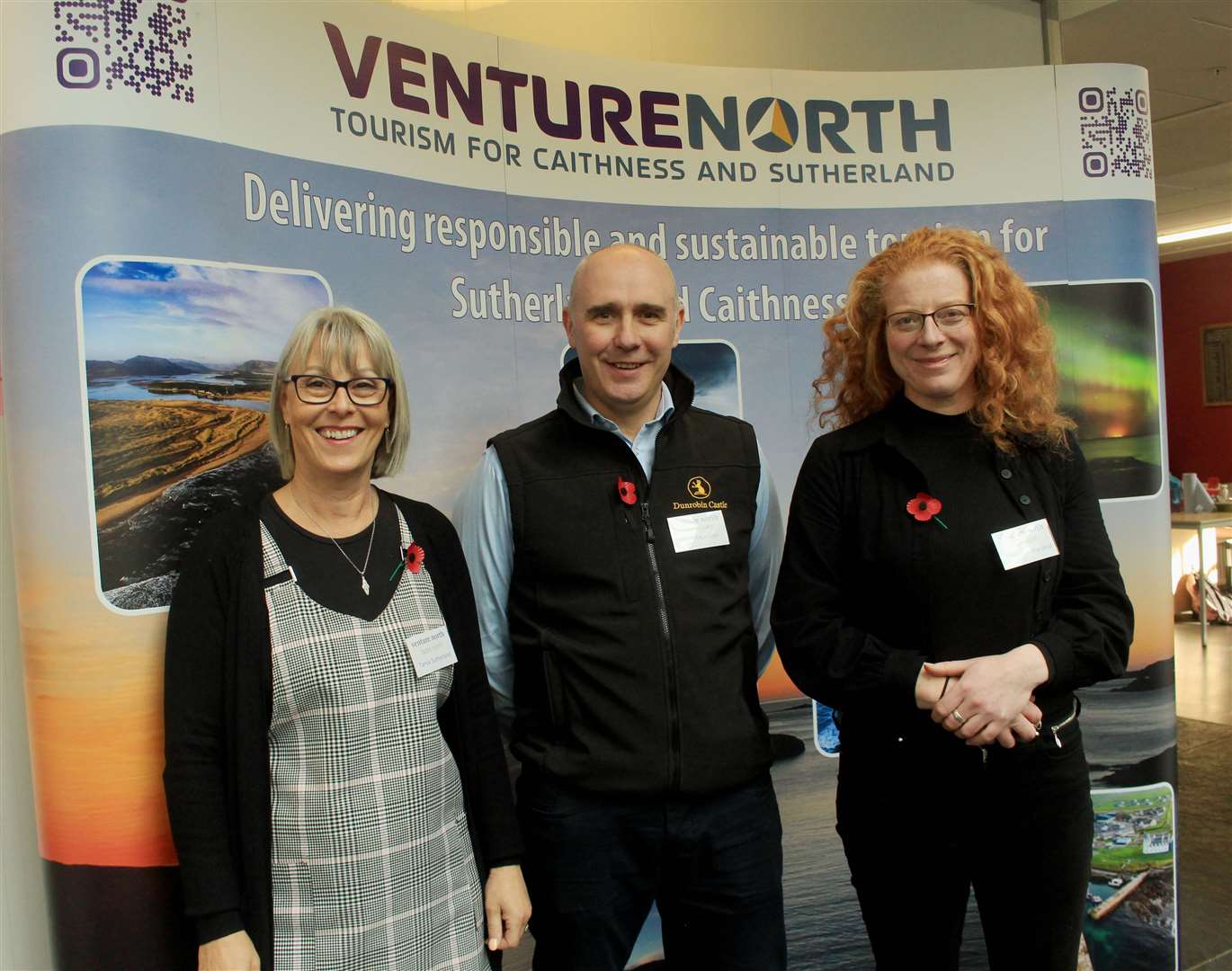 Venture North directors Tanya Sutherland (left), Scott Morrison and Catherine Macleod were welcoming visitors to Taste North 2023. Picture: Alan Hendry