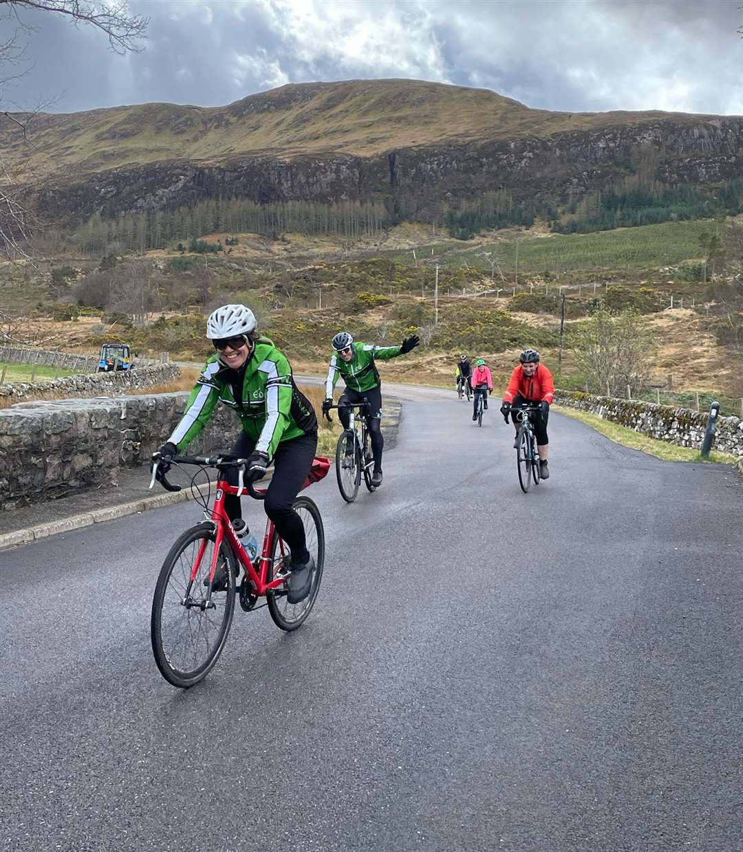 Cyclists had to tackle a number of ascents on the 57-mile route from Lairg to Durness.