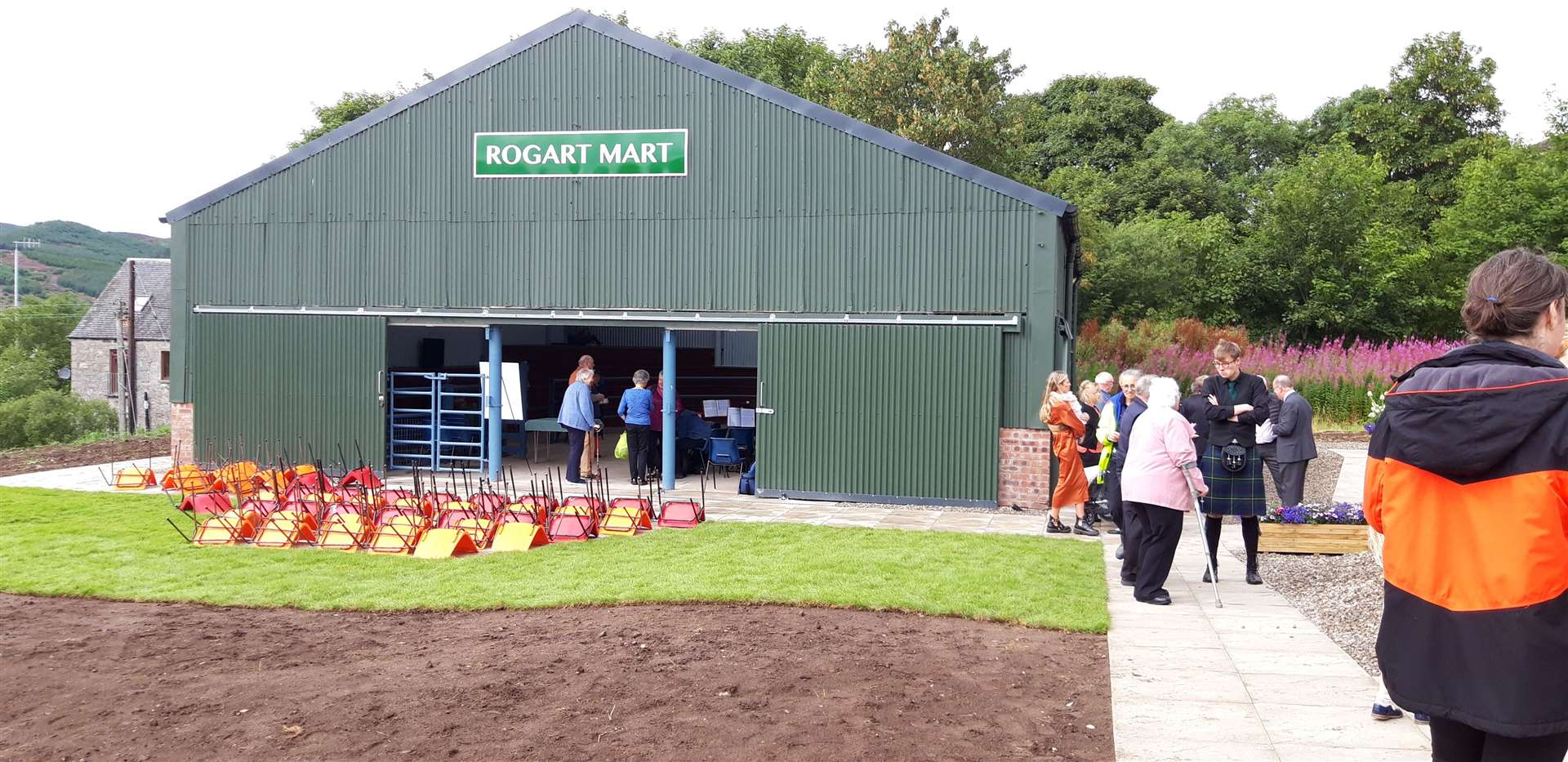 The refurbished Rogart Mart was opened in 2022.