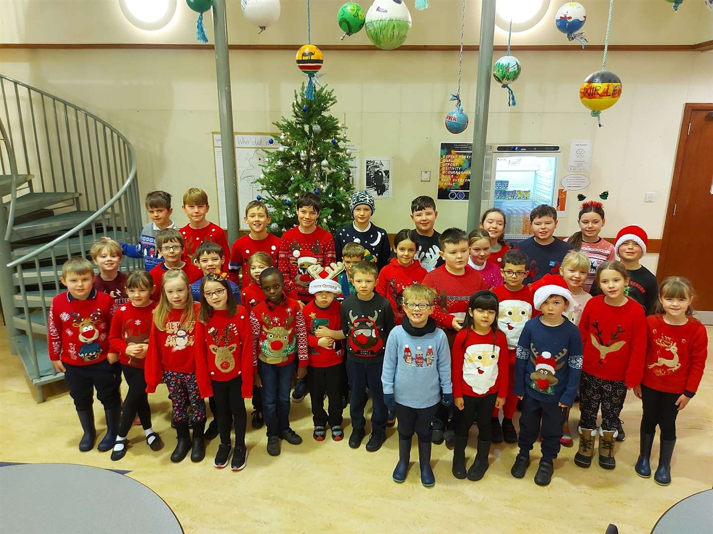 A Christmas Jumper Day raised money for Save the Children.