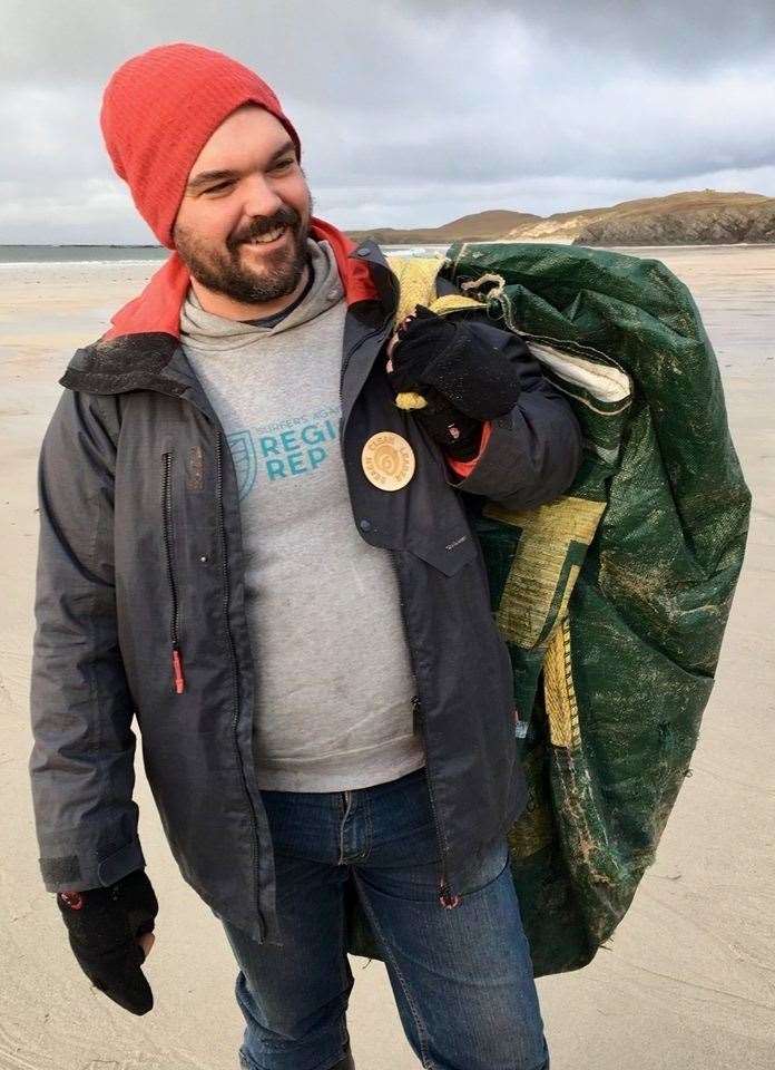 Dedicated Dr Moreau has even abseiled more than 120 feet just to remove plastic waste from a remote beauty spot in Sutherland.