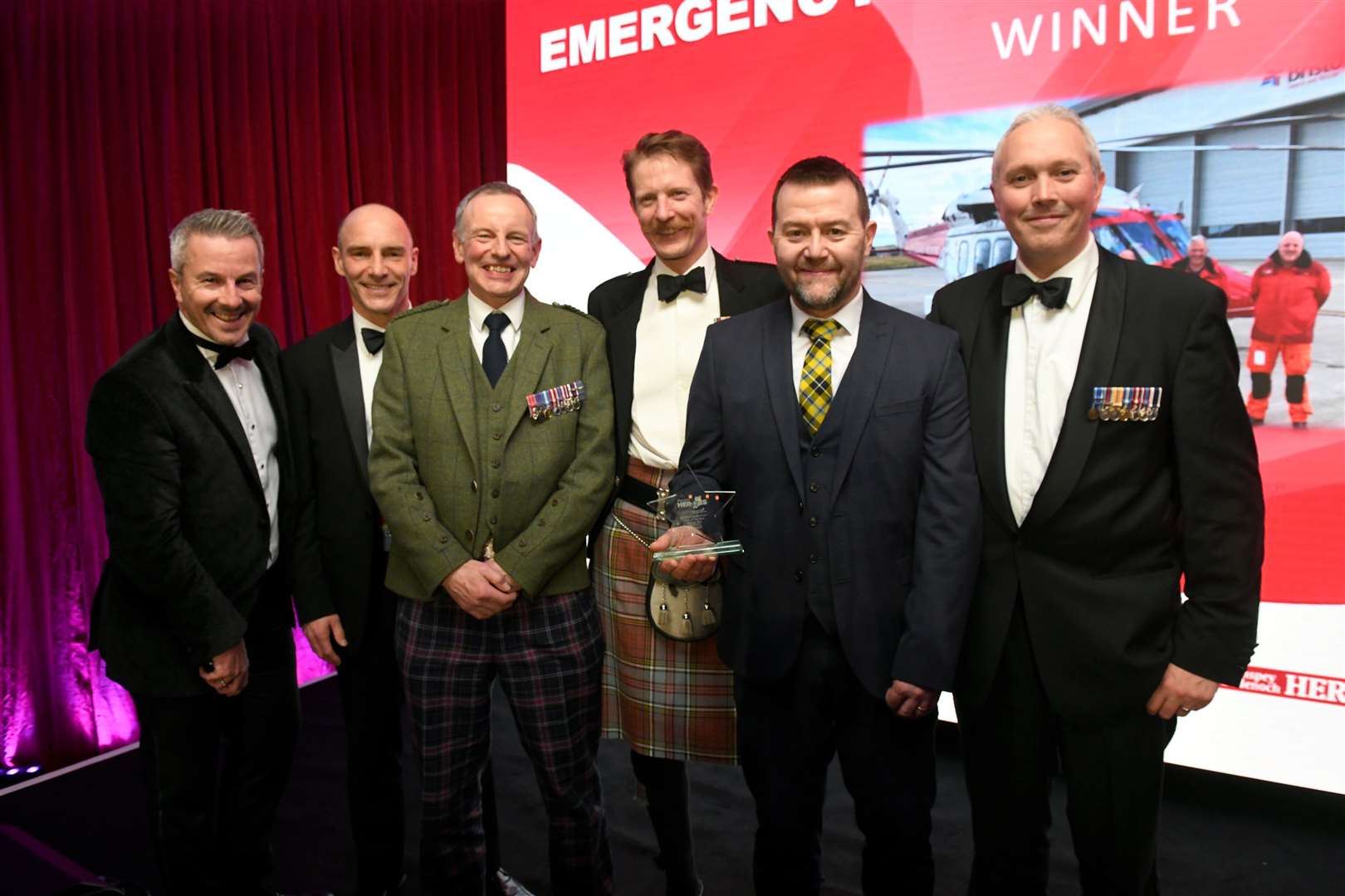 Rescue 151 won the Emergency Services or Armed Forces Award at this year's Highland Heroes. Picture: James Mackenzie