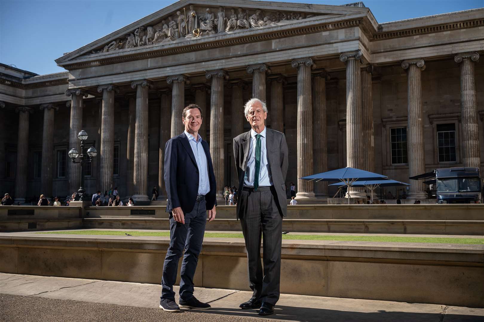 George Osborne, chairman of the British Museum’s trustees, welcomed the appointment of Sir Mark Jones as interim director (Aaron Chown/PA)